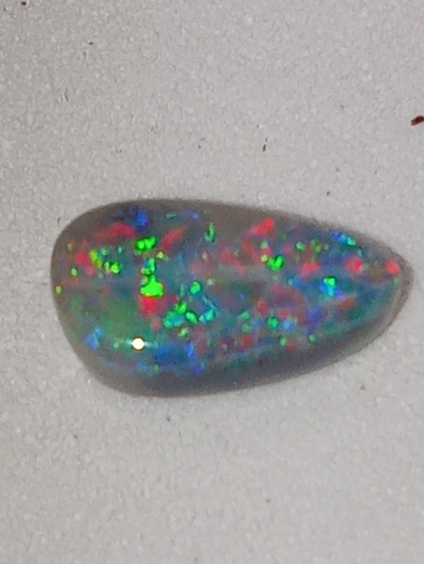 opal gemstone Lightning Ridge black .70ct , 8.5mmx5mm