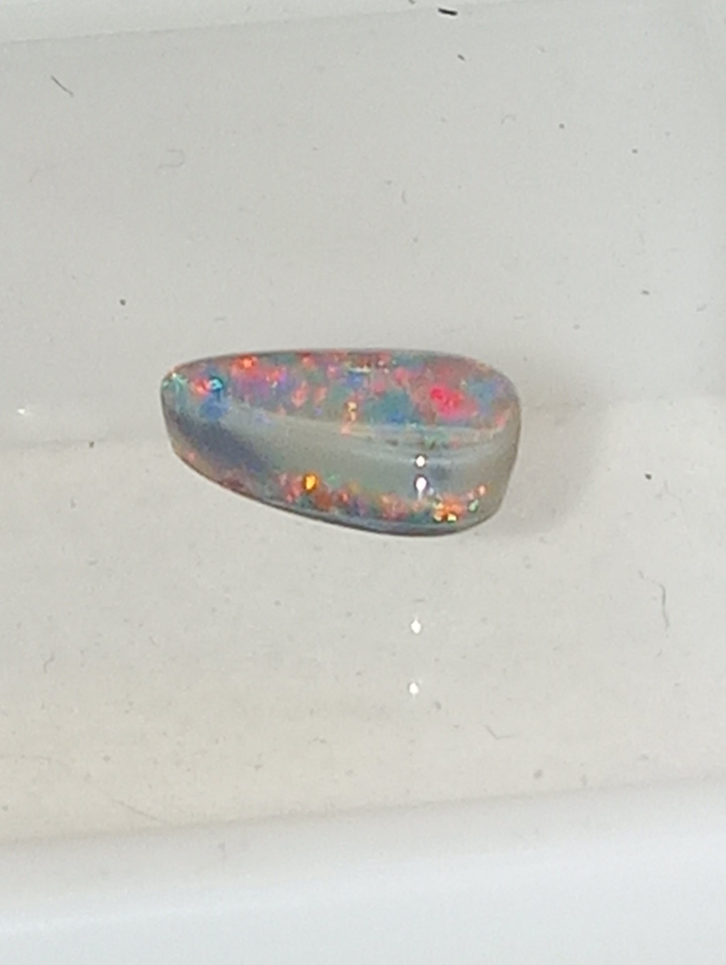 opal gemstone Lightning Ridge black .70ct , 8.5mmx5mm