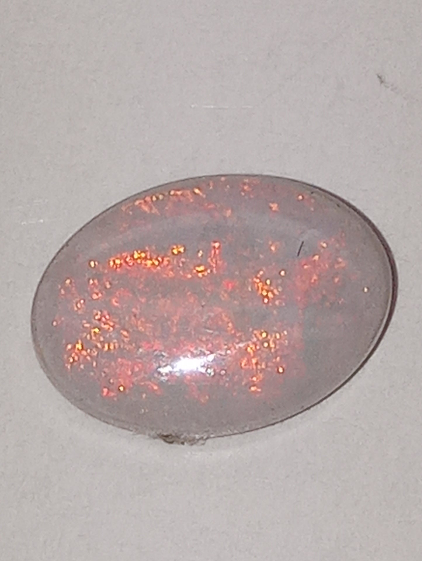 opal gemstone Mintabie gray based oval .95ct
