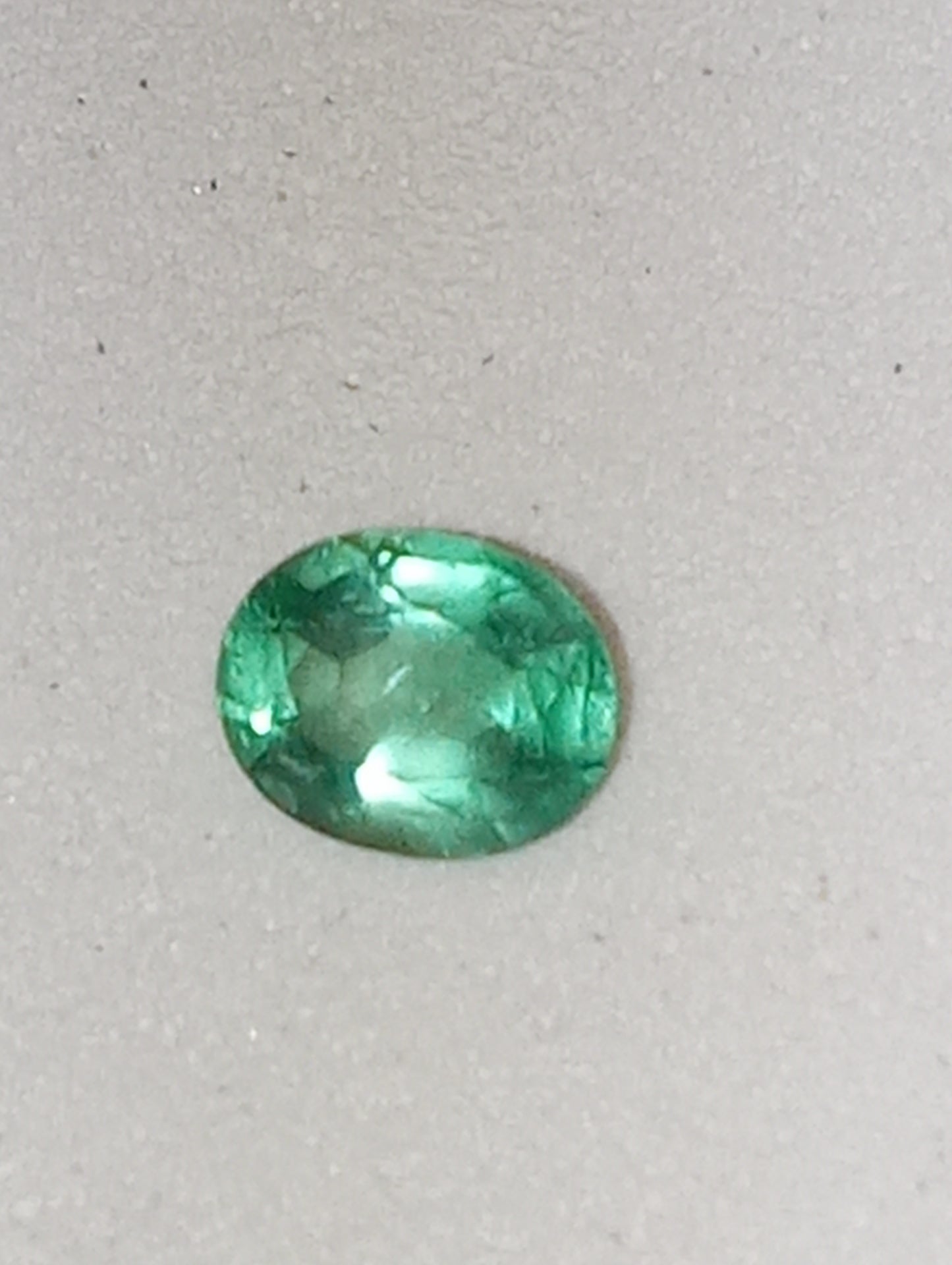 emerald gemstone African 5mmx4mm oval .29ct