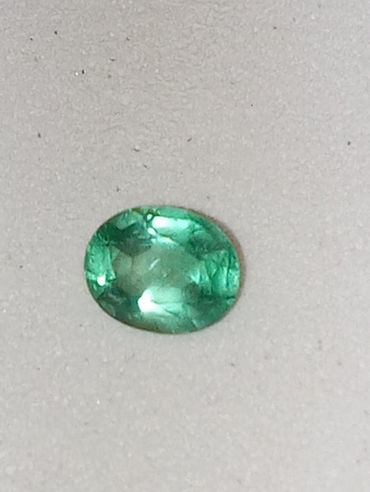 emerald gemstone African 5mmx4mm oval .29ct