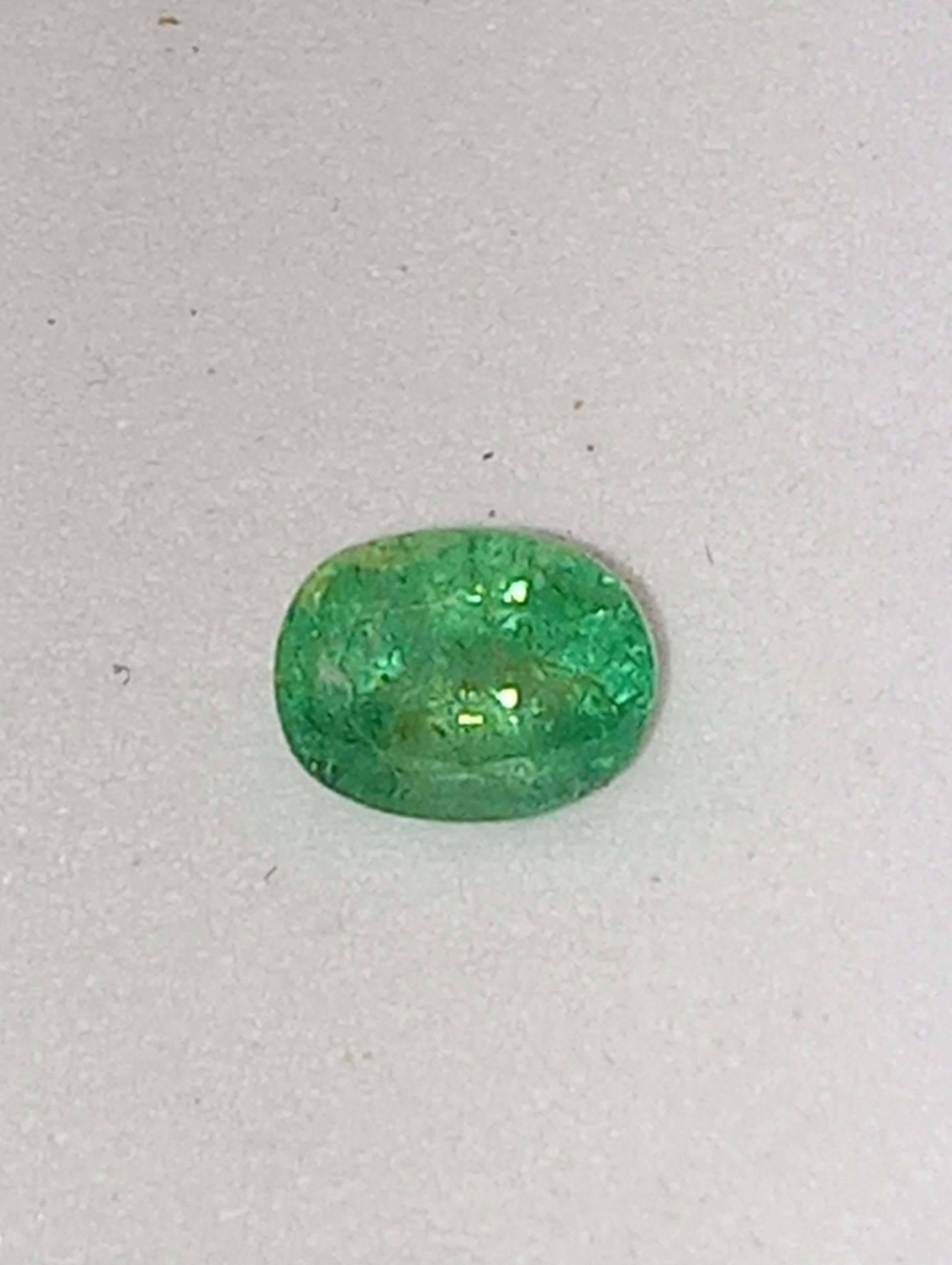 emerald gemstone African 5.8mmx4.5mm oval cut