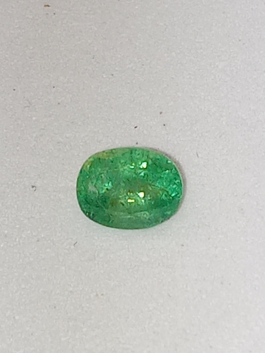 emerald gemstone African 5.8mmx4.5mm oval cut