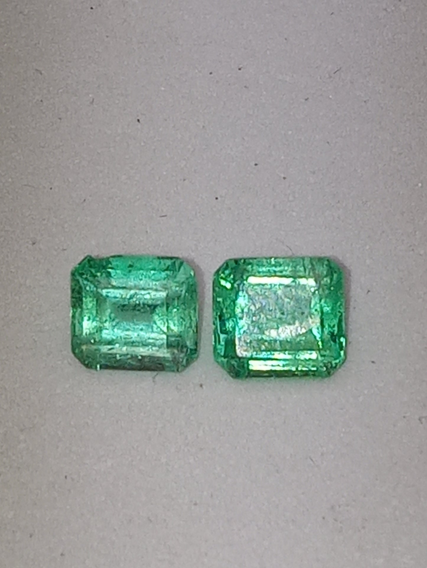 emerald gemstones African emerald cuts, 5mm, 2 stones, 1.09ctw