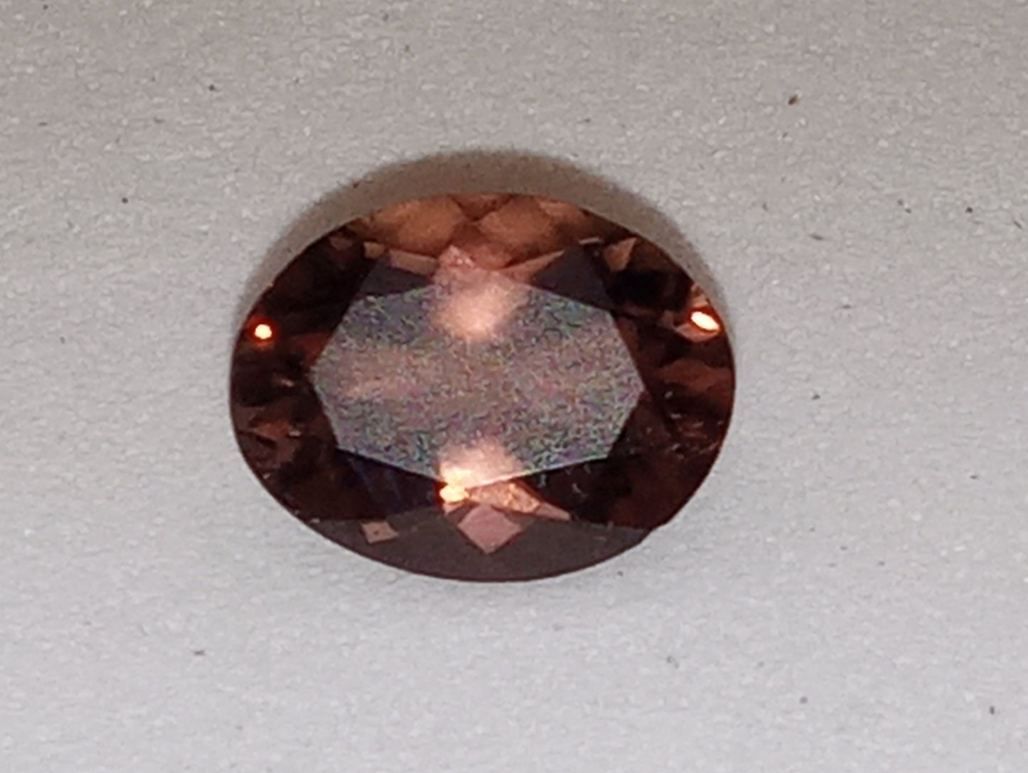 tourmaline gemstone brown 8mmx6mm oval cut