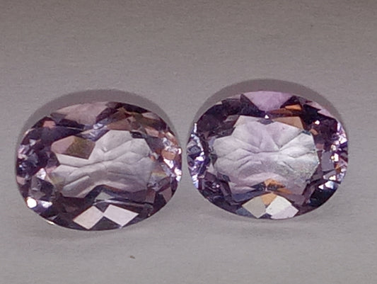 amethyst gemstone oval shape, 9mmx7mm,2 stones
