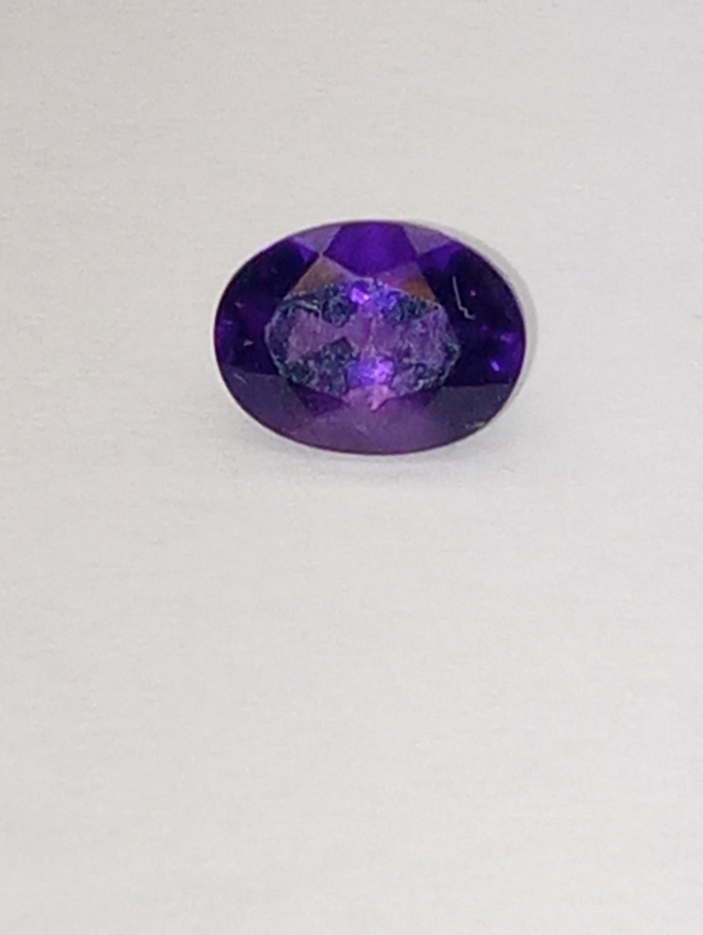 amethyst gemstone dark 8mmx6mm oval shape