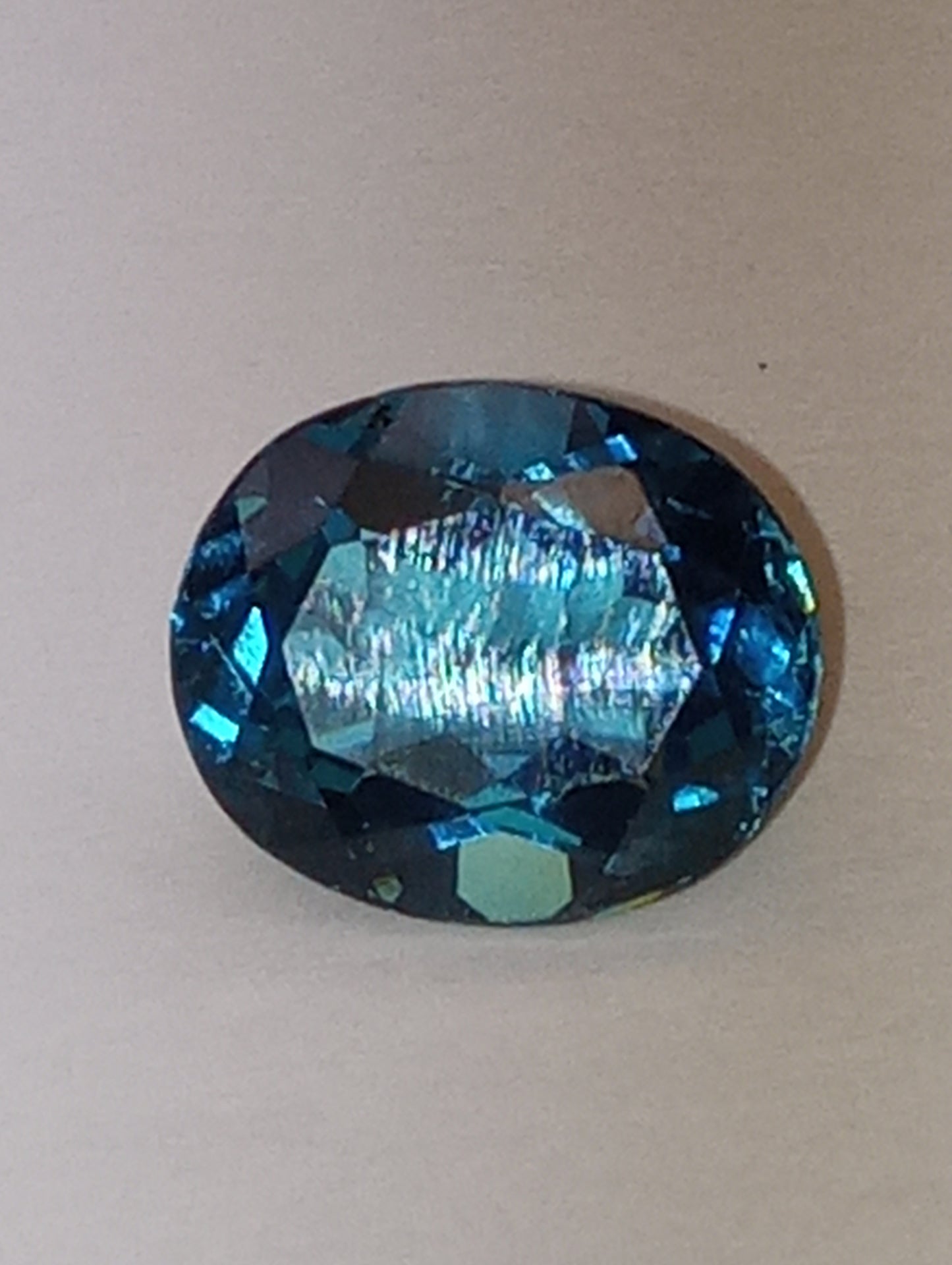 topaz gemstone London blue from Sri Lanka, 12mmx10mm oval cut