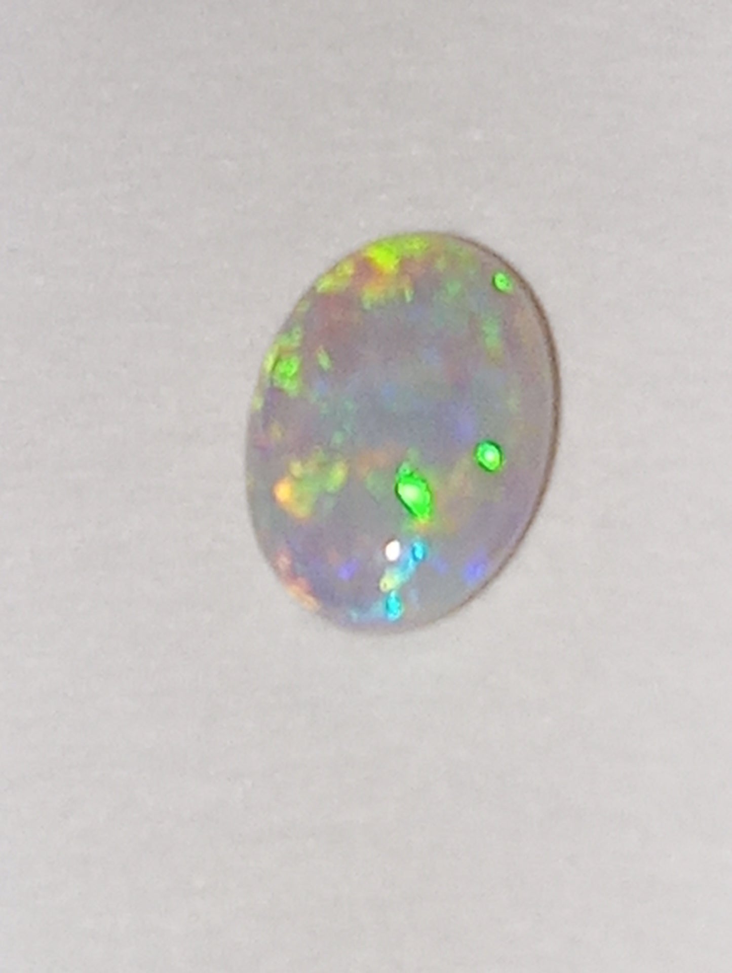 opal gemstone Mintabie gray oval  .44ct