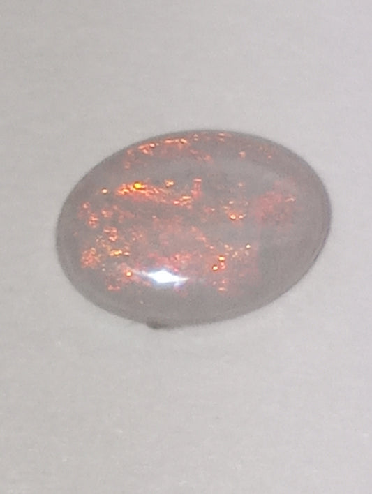 opal gemstone Mintabie gray based oval .95ct