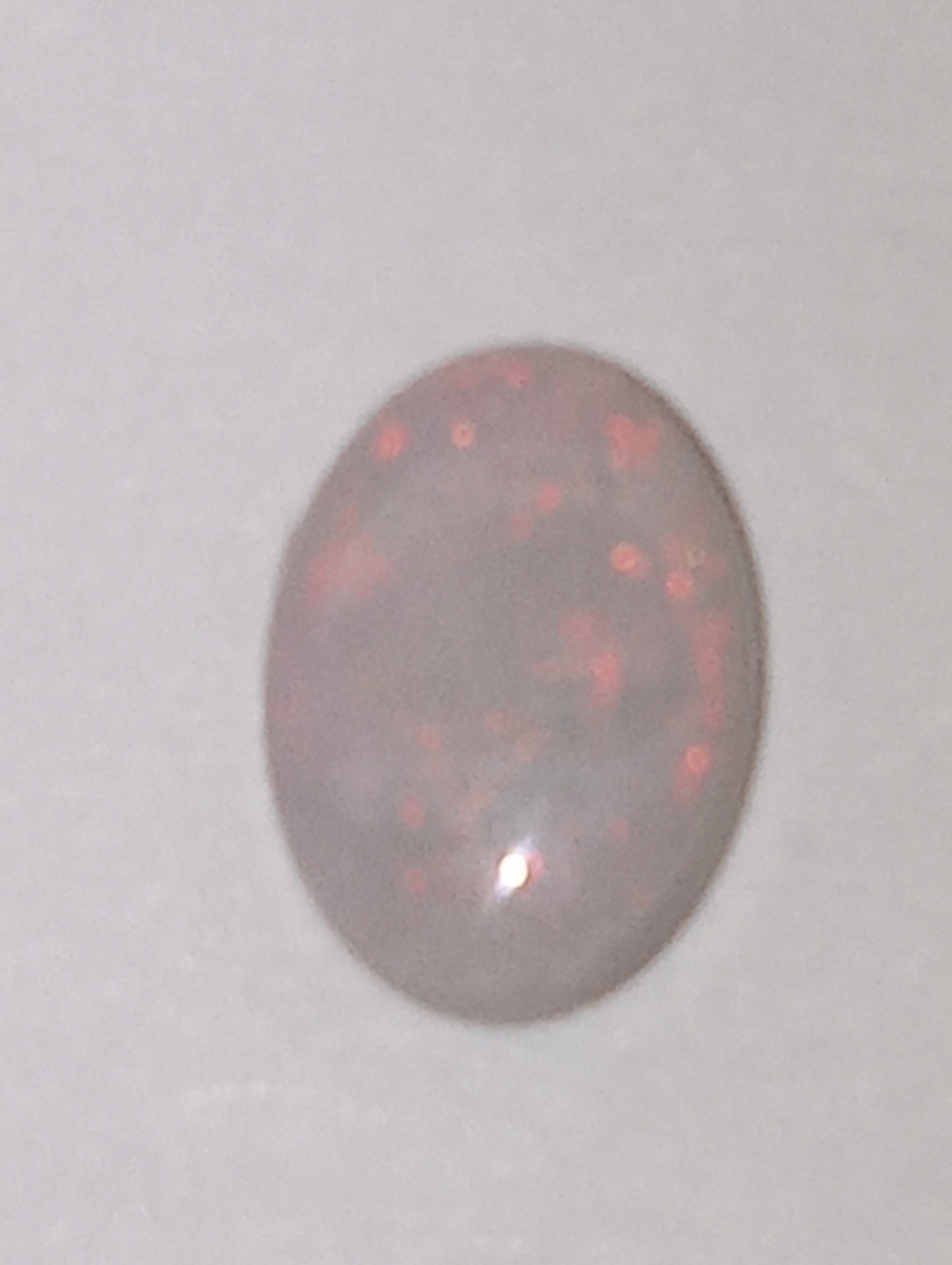 opal gemstone Mintabie gray based oval .95ct