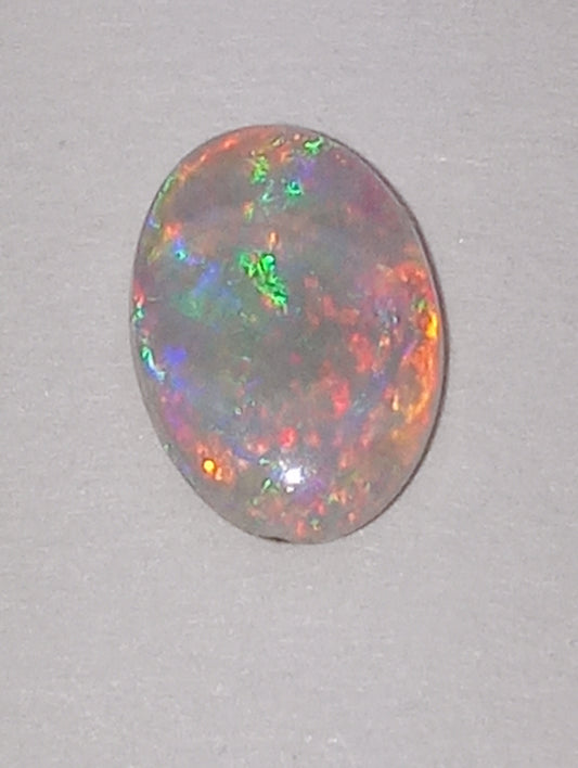 opal gemstone Mintabie gray based oval .56ct