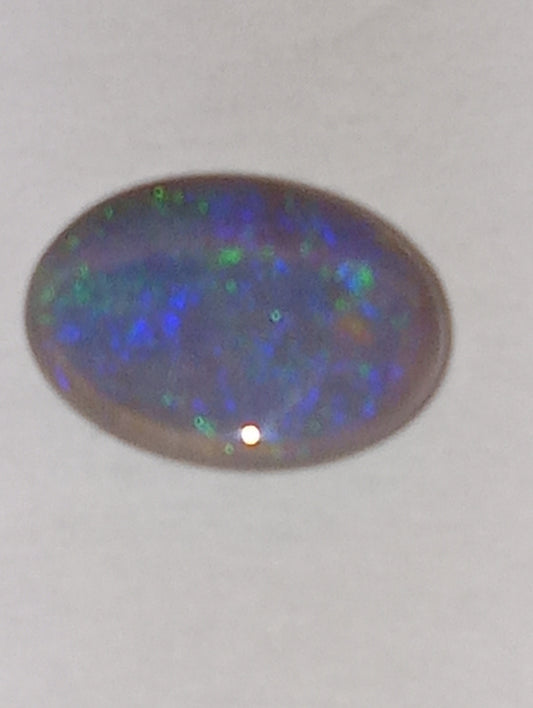 opal gemstone Mintabie gray based, 1.00ct oval