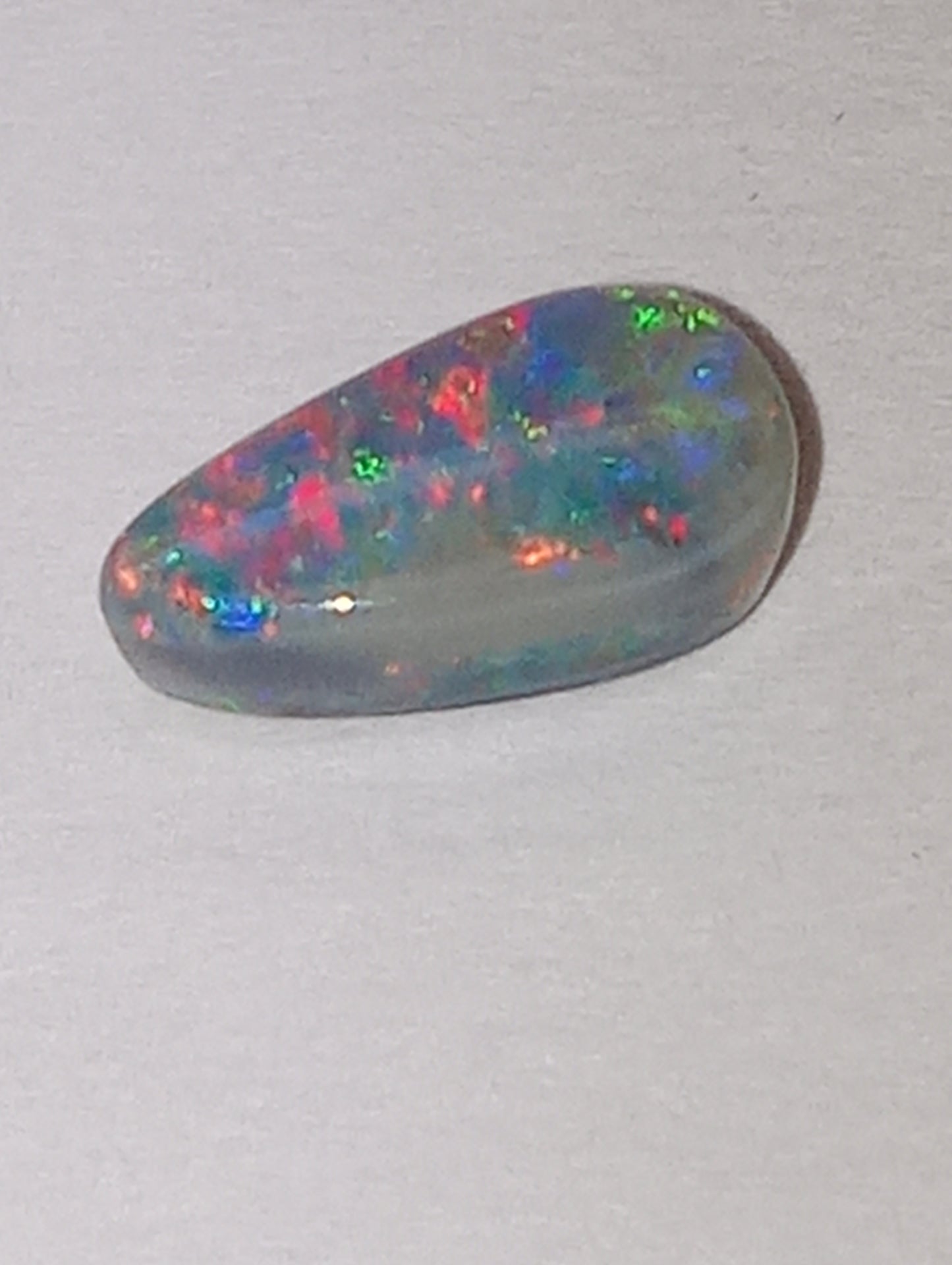 opal gemstone Lightning Ridge black .70ct , 8.5mmx5mm