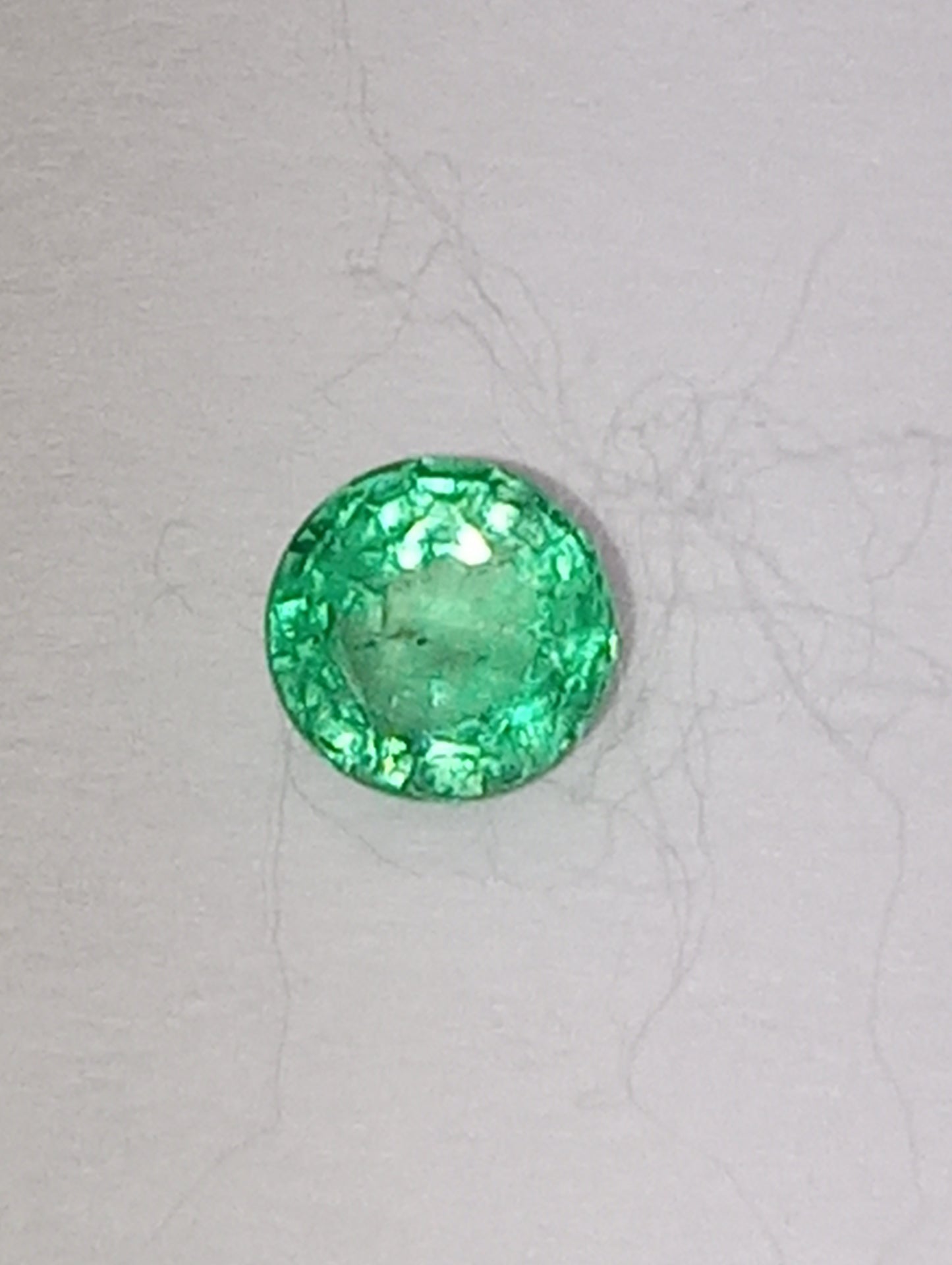 emerald gemstone Nigerian, 4.75mm round cut