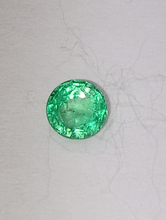 emerald gemstone Nigerian, 4.75mm round cut