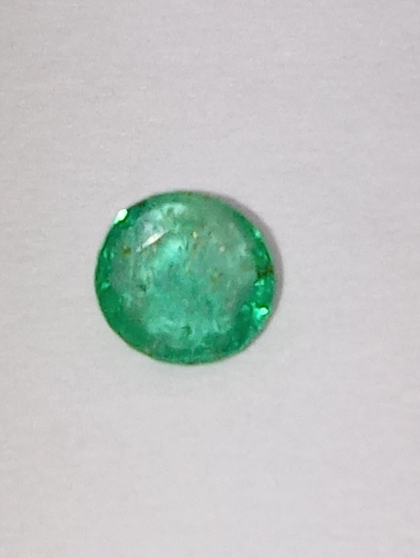 emerald gemstone African 4mm round cut, .29ct