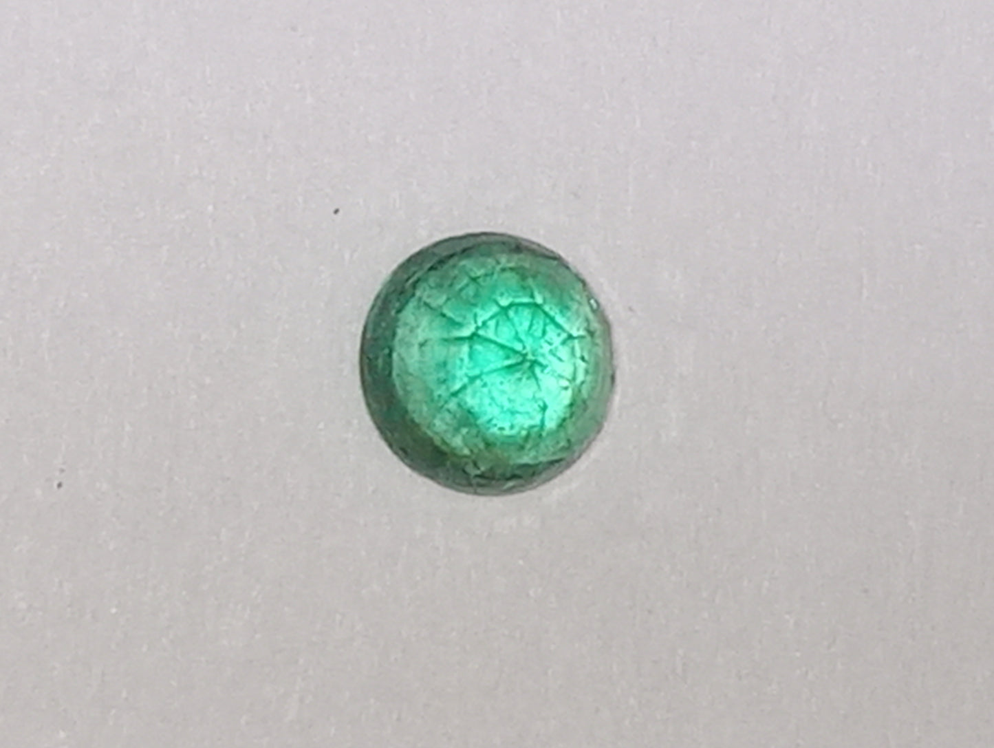 emerald gemstone African 4mm round cut, .32ct