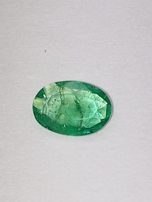 emerald gemstone African 5.8mmx4mm oval