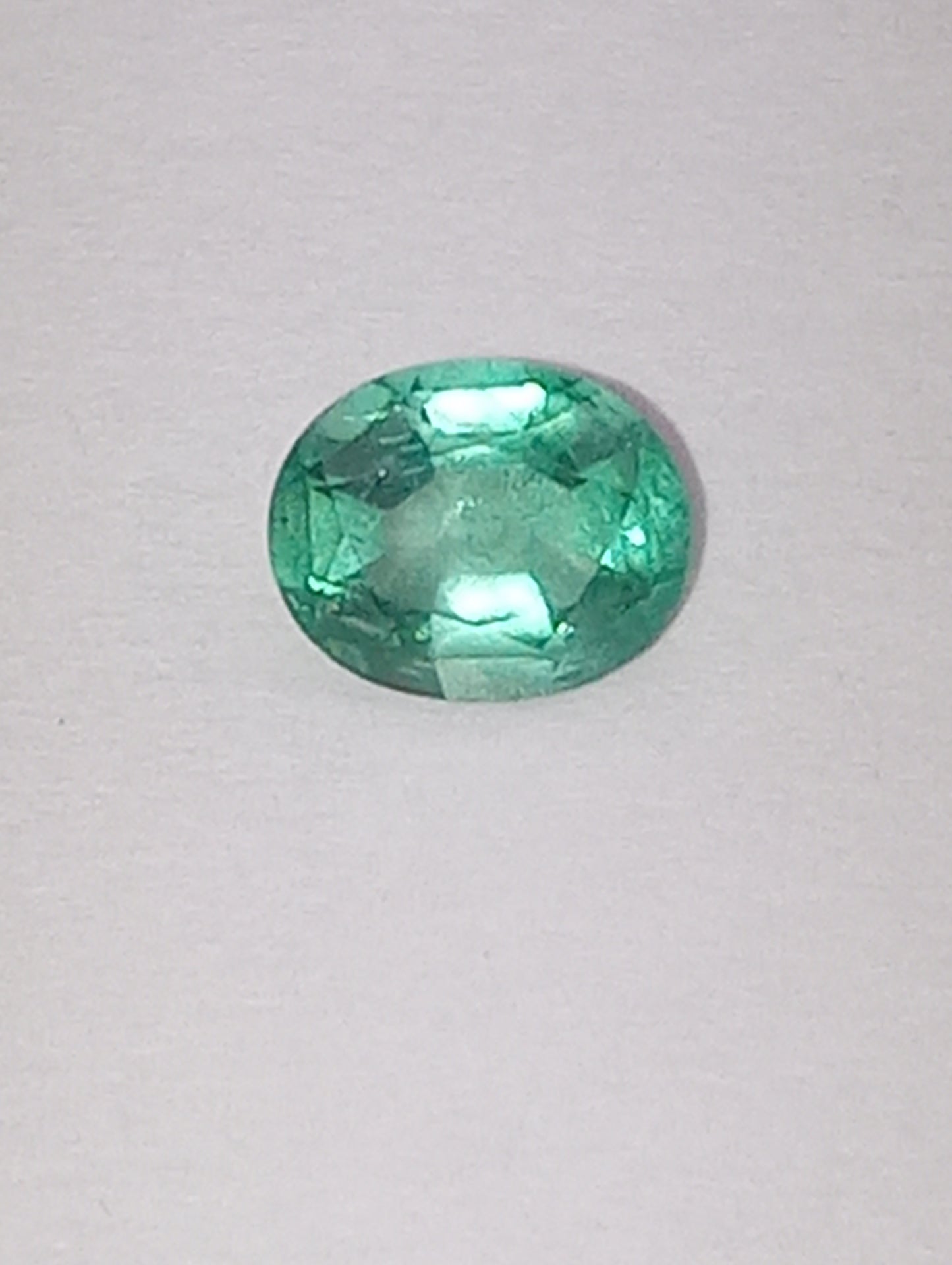 emerald gemstone African 5mmx4mm oval .29ct