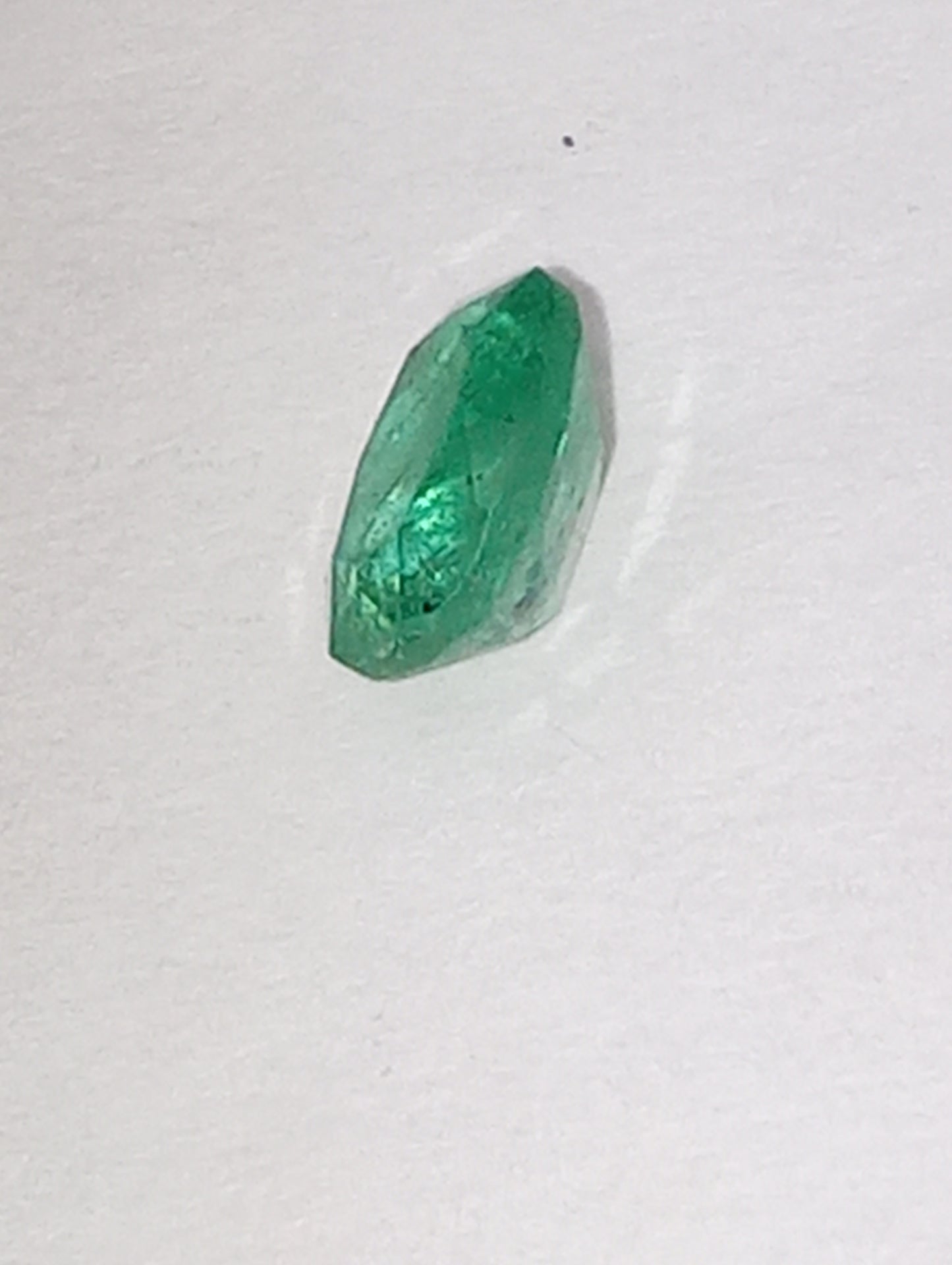 emerald gemstone African oval, 5mmx3.8mm, .29ct
