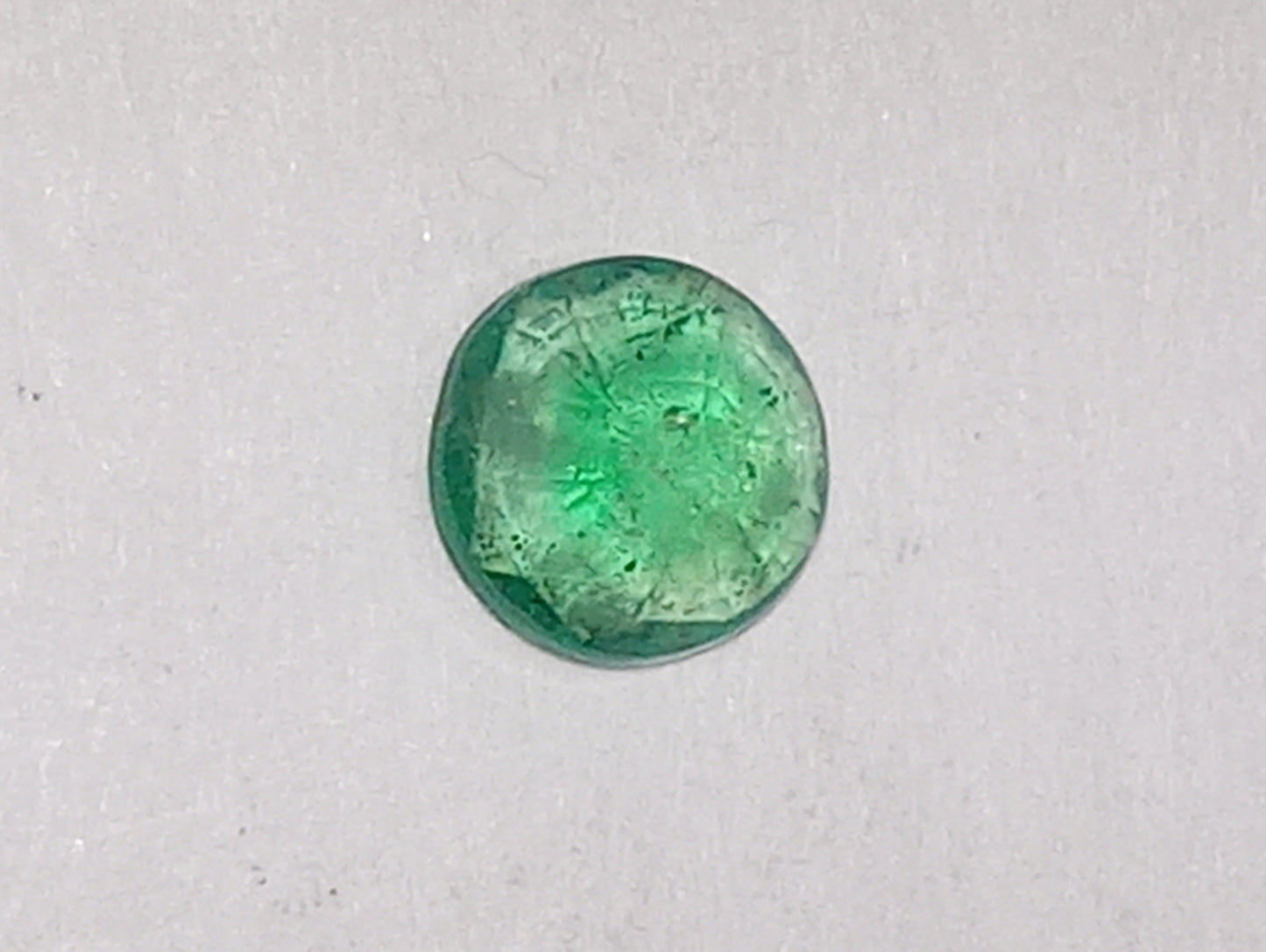 emerald gemstone African ,round cut, 4.6mm, .27ct