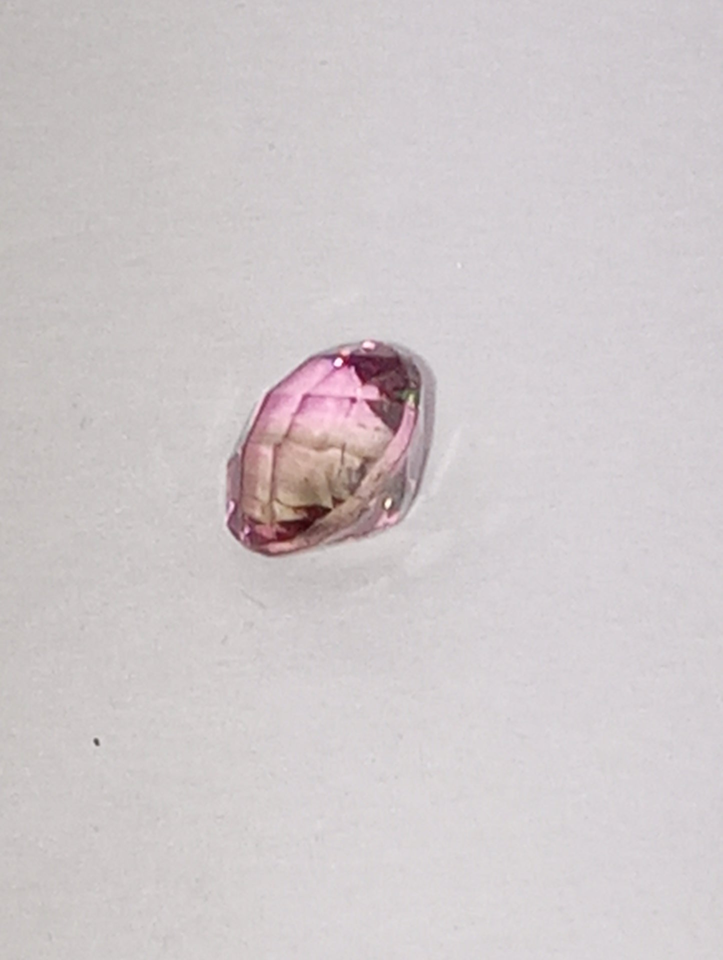 tourmaline gemstone bi-colored , 5mm round cut