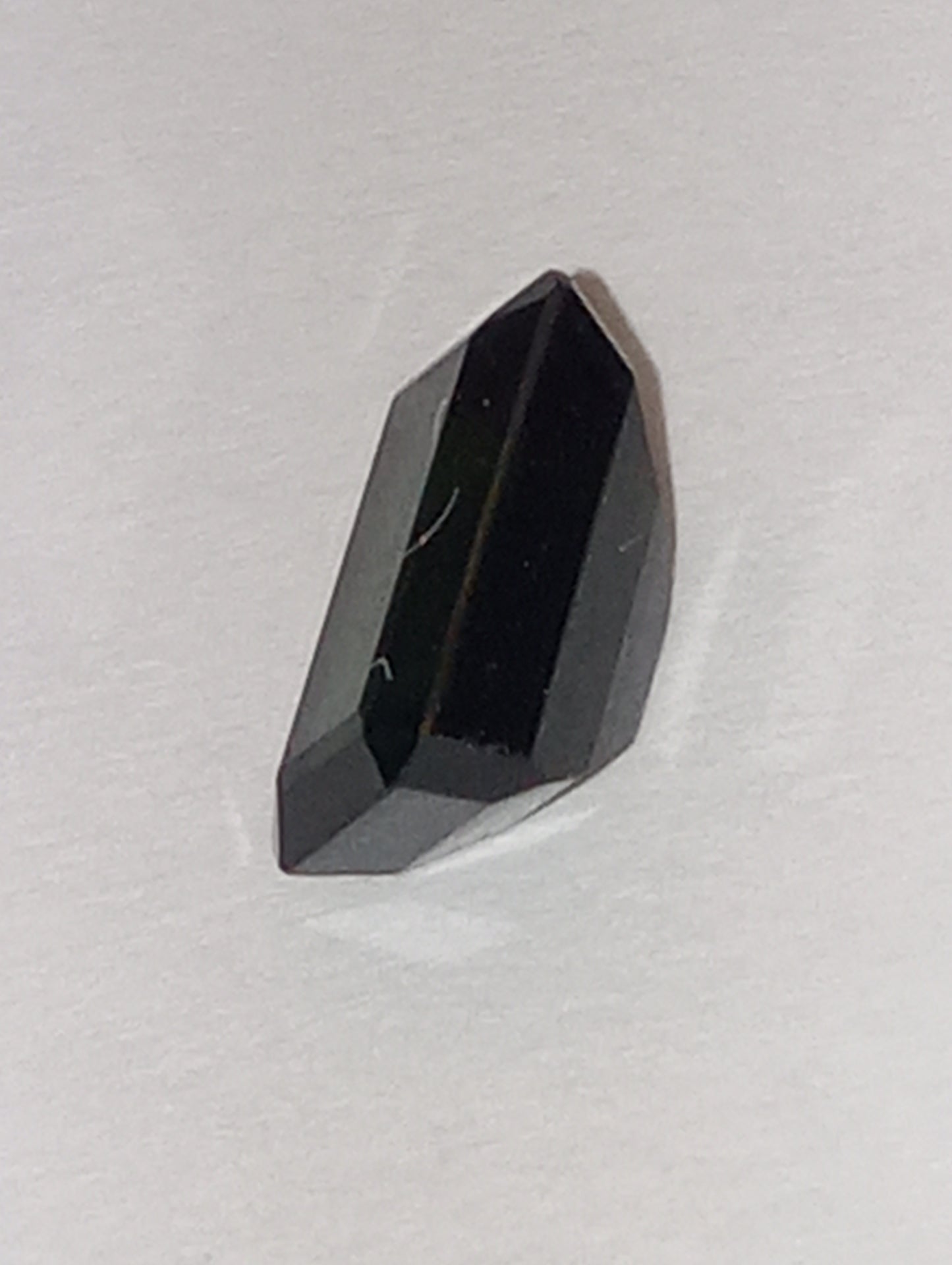 tourmaline gemstone blue green emerald cut, 8mmx4.5mm, 1.33ct