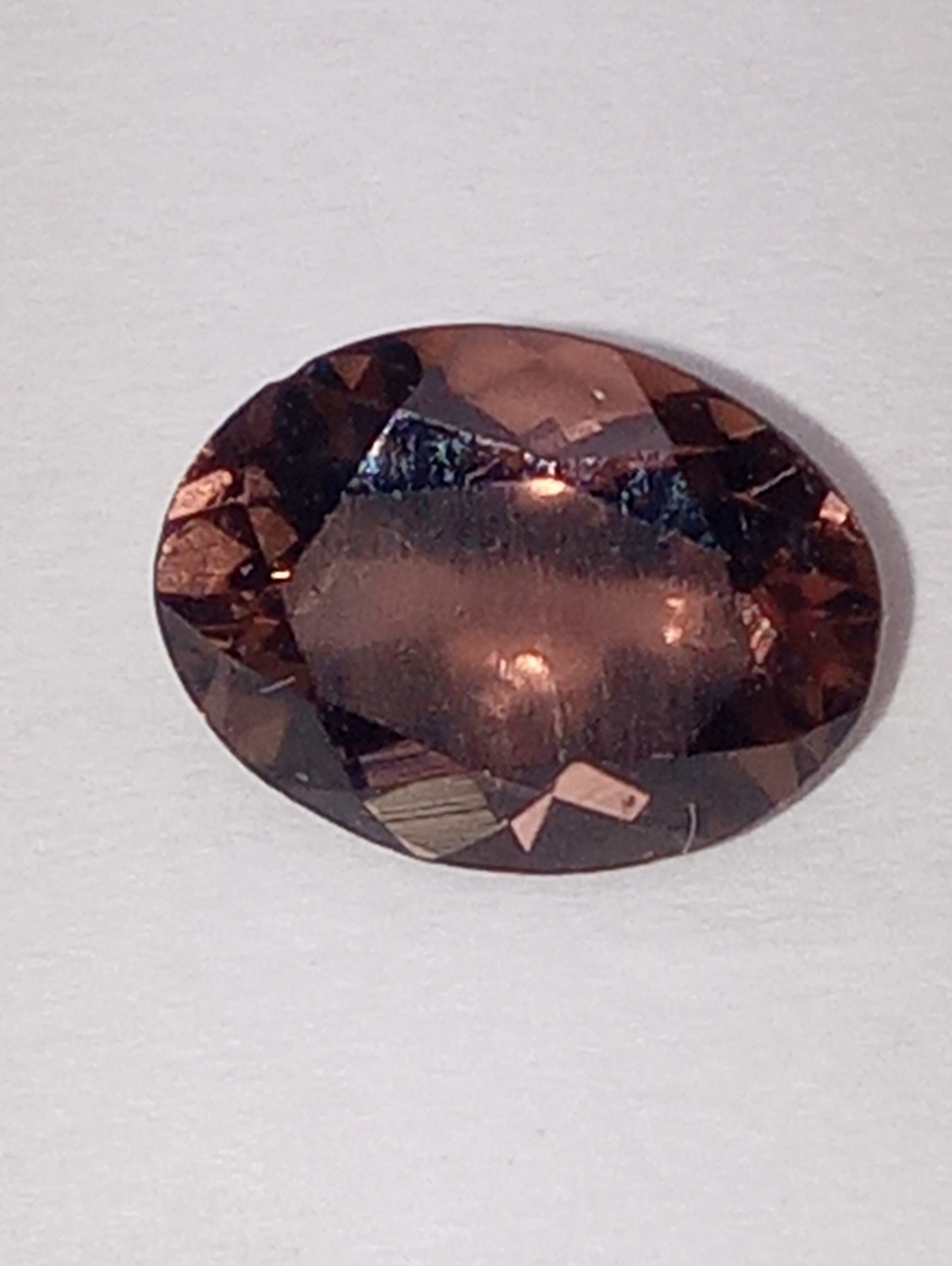 tourmaline gemstone brown 8mmx6mm oval cut