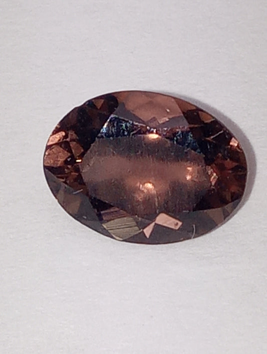 tourmaline gemstone brown 8mmx6mm oval cut