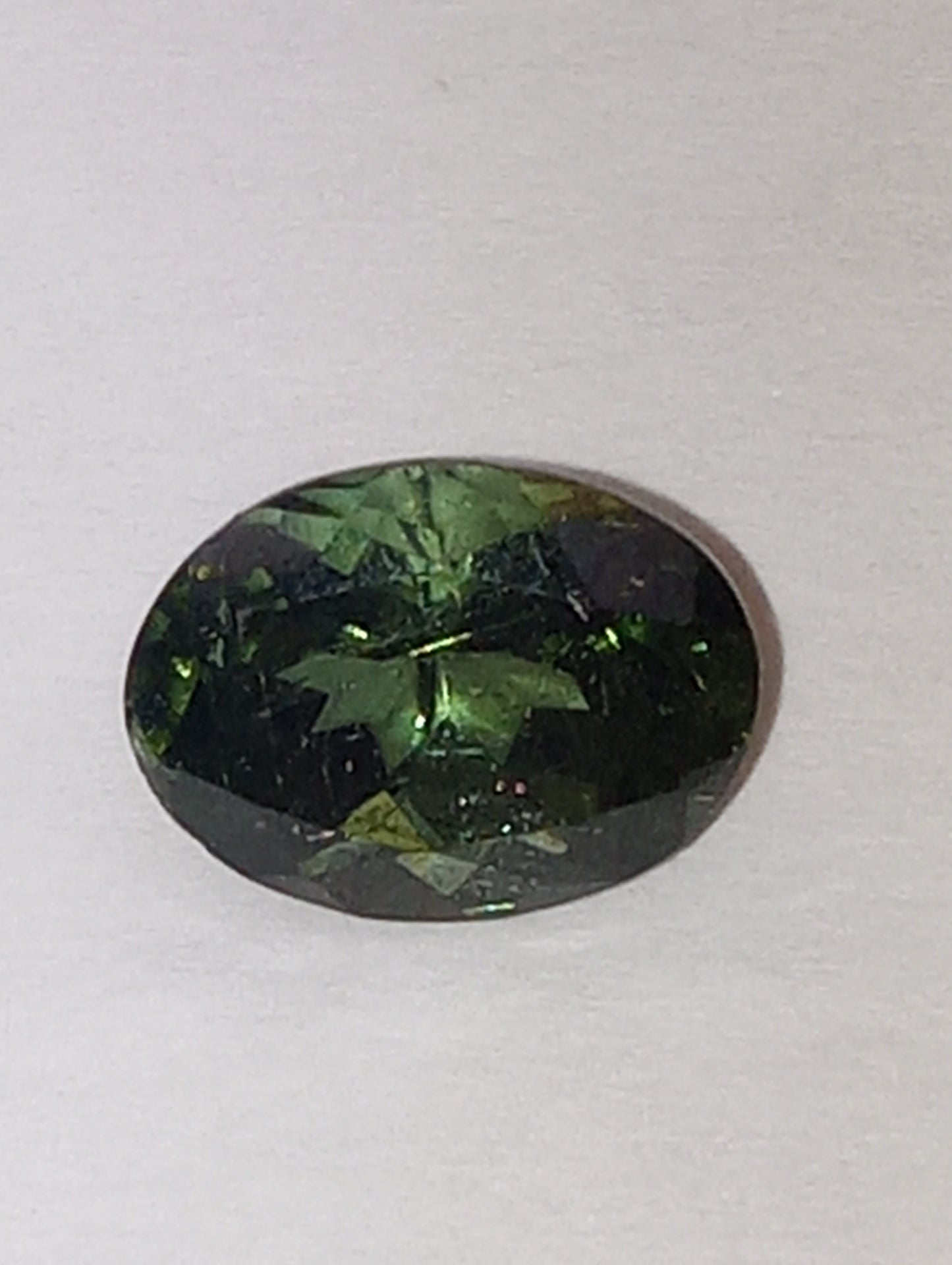 tourmaline gemstone green 8mmx6mm oval cut