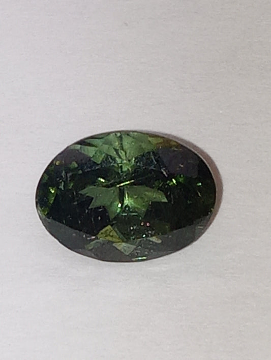 tourmaline gemstone green 8mmx6mm oval cut