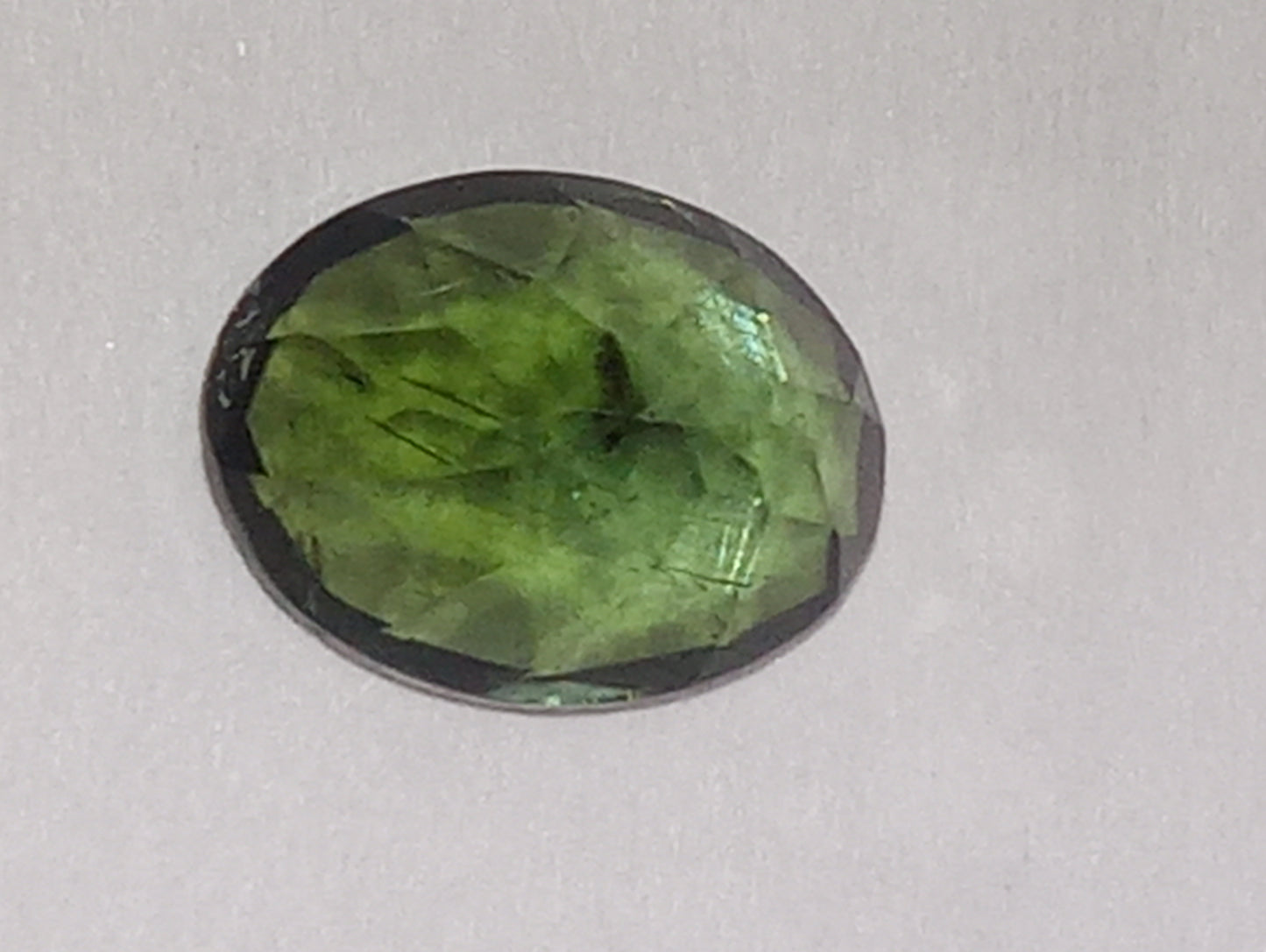 tourmaline gemstone green 8mmx6mm oval cut
