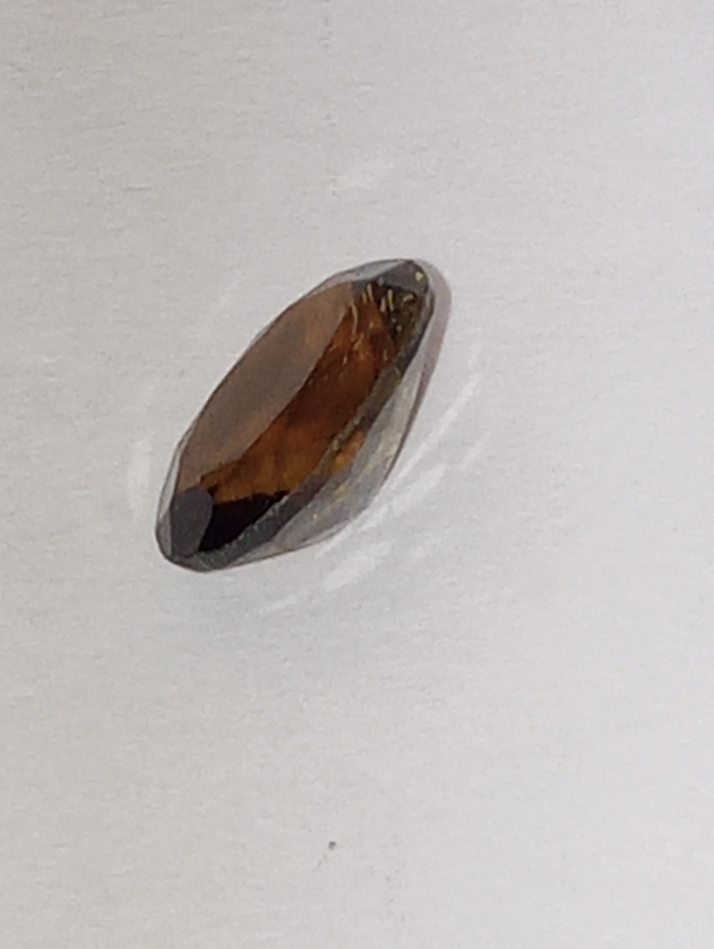 tourmaline gemstone brown 8mmx6mm oval cut, 1.05ct