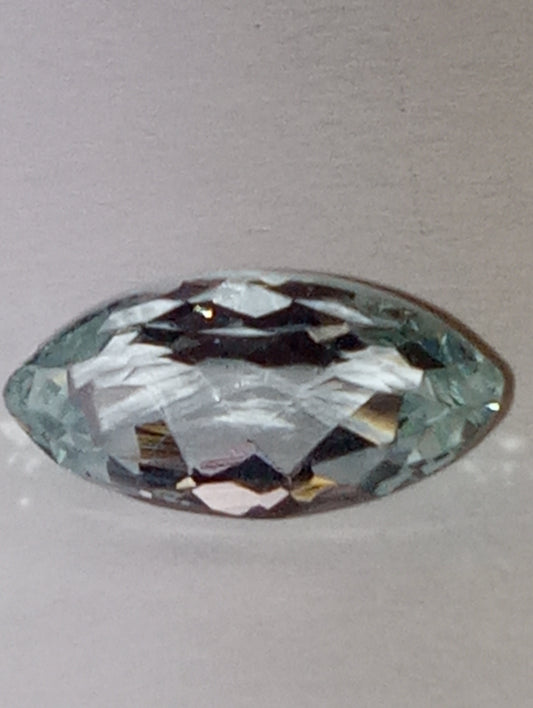 aquamarine gemstone light blue, 12mmx6mm marquise cut, 2.09ct