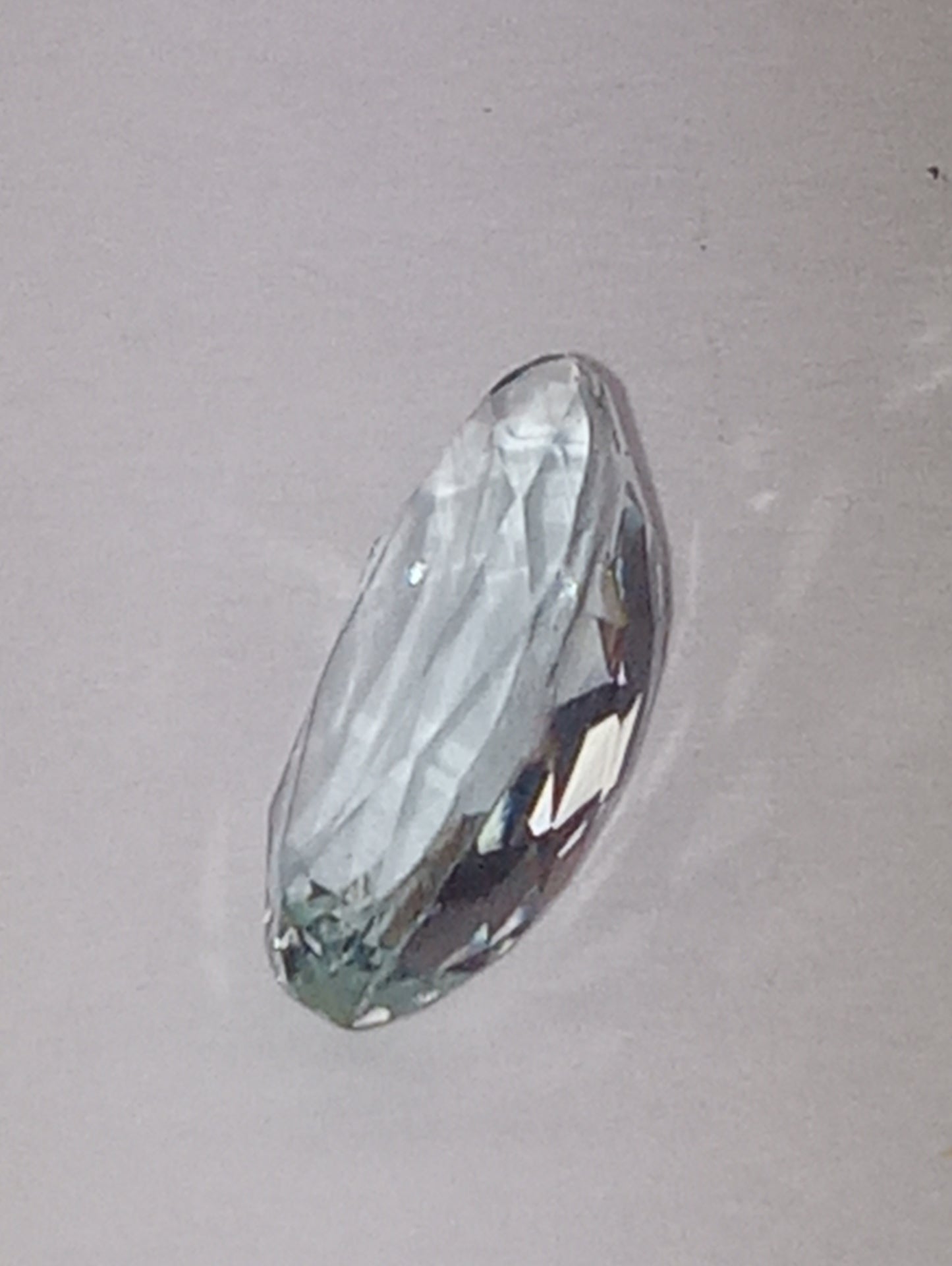 aquamarine gemstone light blue, 12mmx6mm marquise cut, 2.09ct