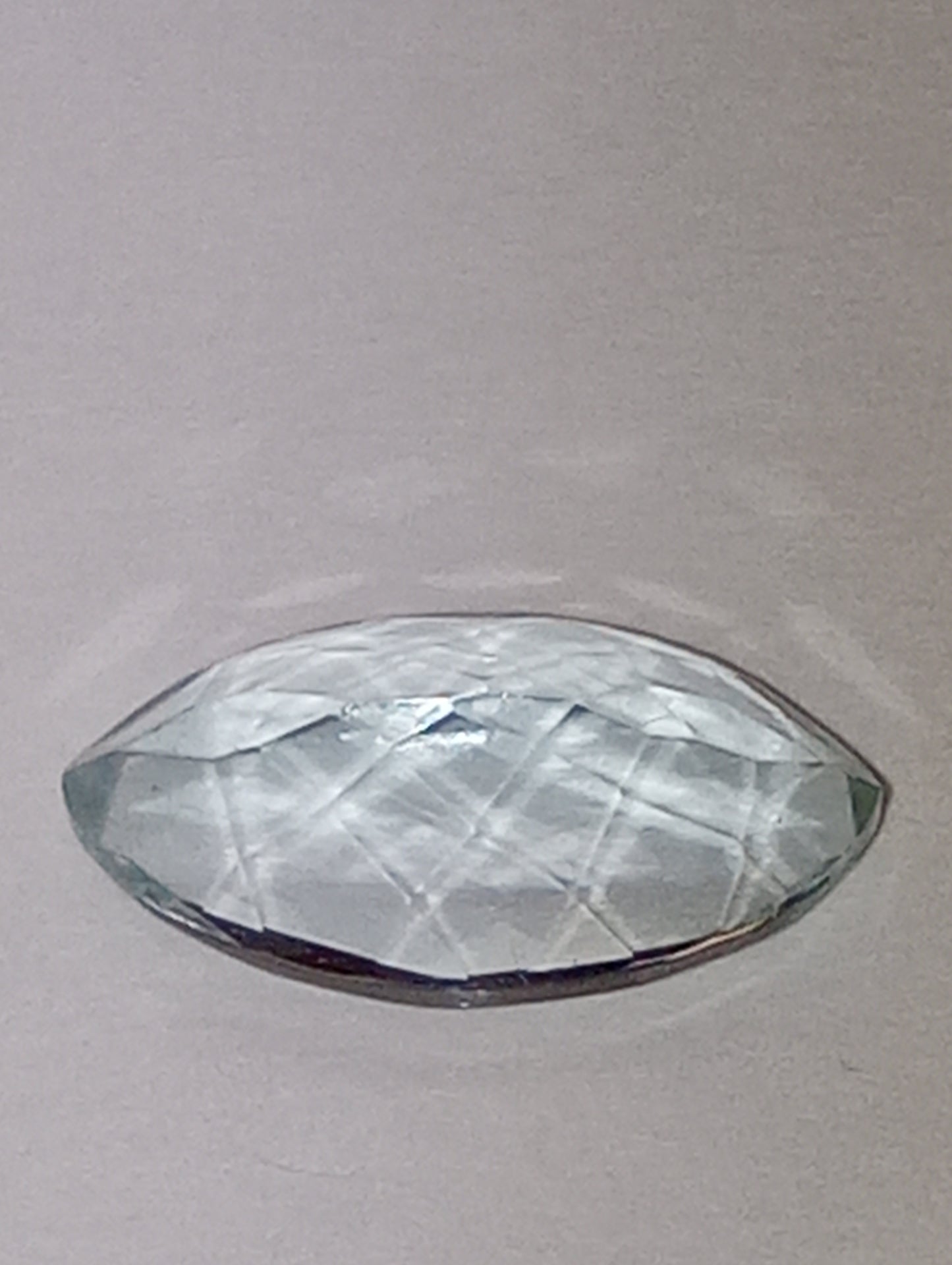 aquamarine gemstone light blue, 12mmx6mm marquise cut, 2.09ct