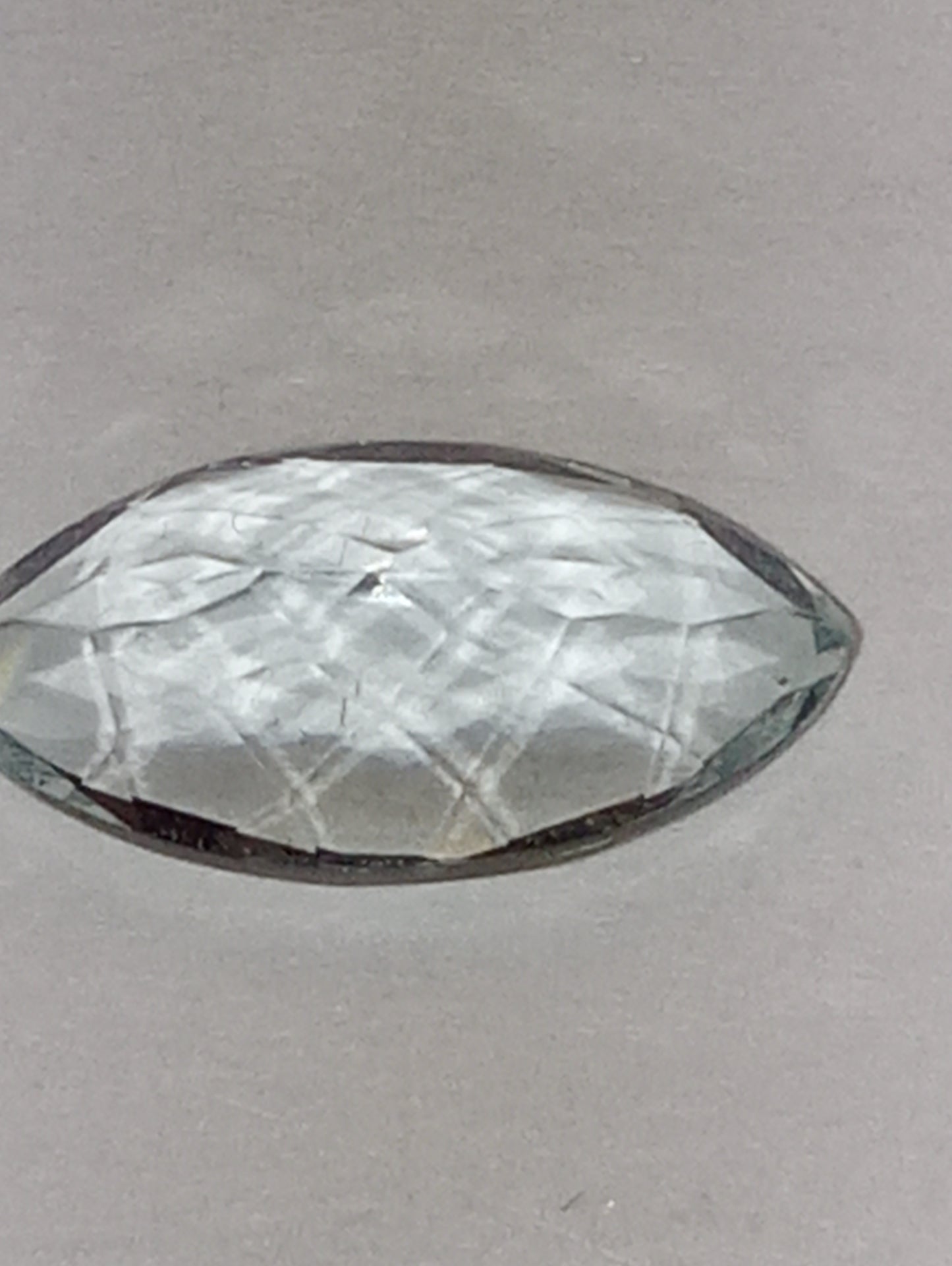 aquamarine gemstone light blue, 12mmx6mm marquise cut, 1.86ct