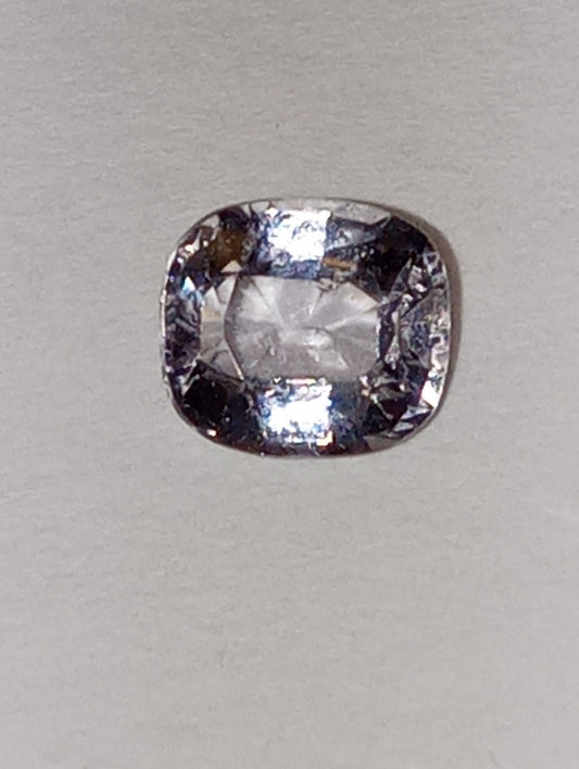 spinel gemstone Burmese, lavender, 5.5mmx 5mm cushion cut, .68ct