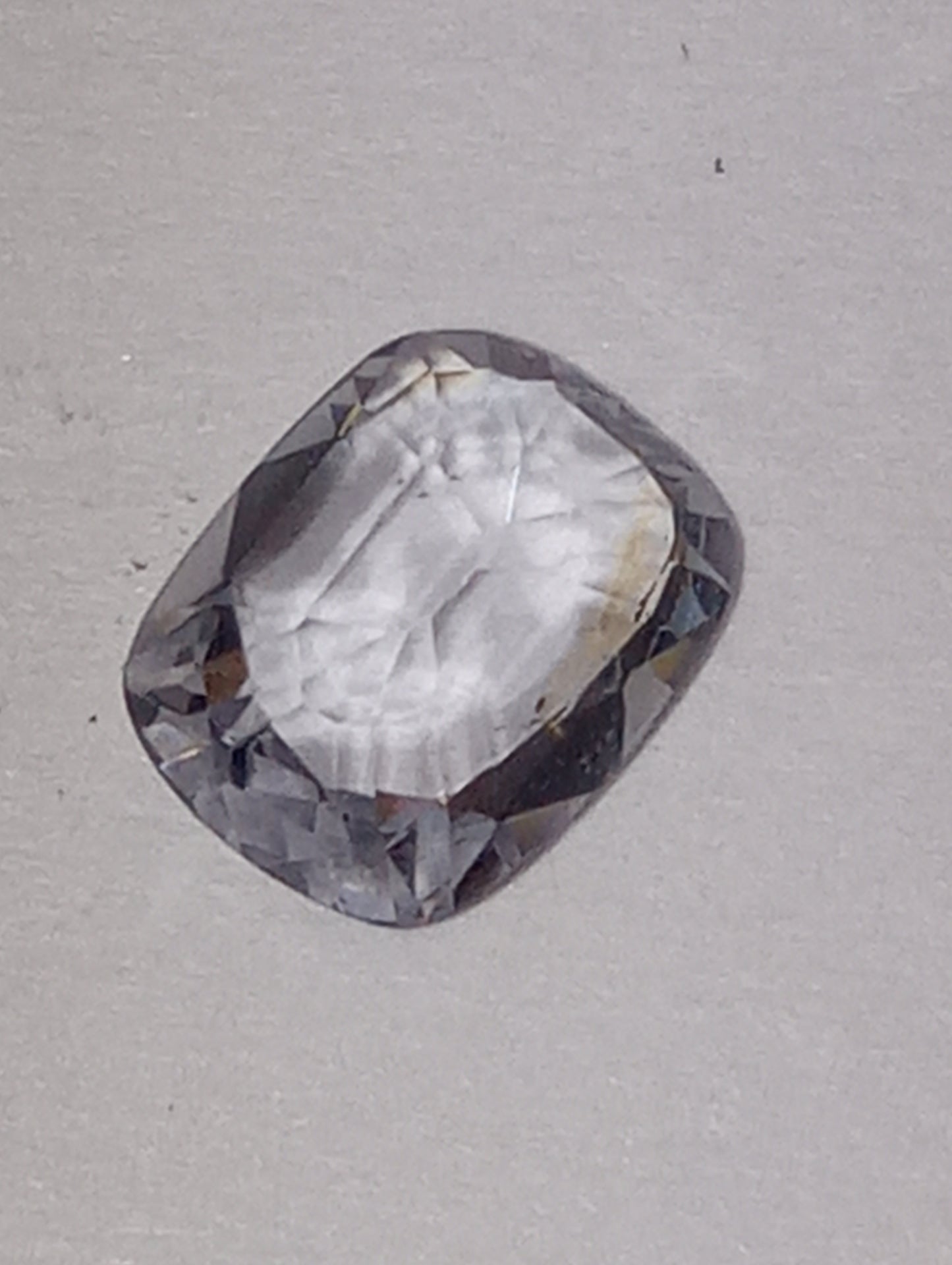 spinel gemstone Burmese, lavender, cushion cut, 6.26mmx5.25mm .69ct