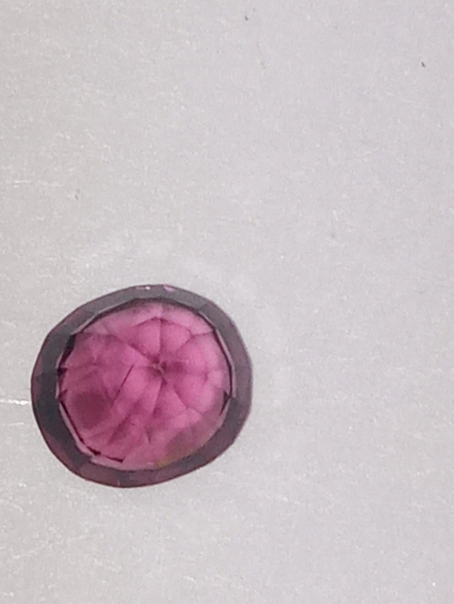 spinel gemstone Burmese, purple , 6mmx5mm oval cut, .74ct