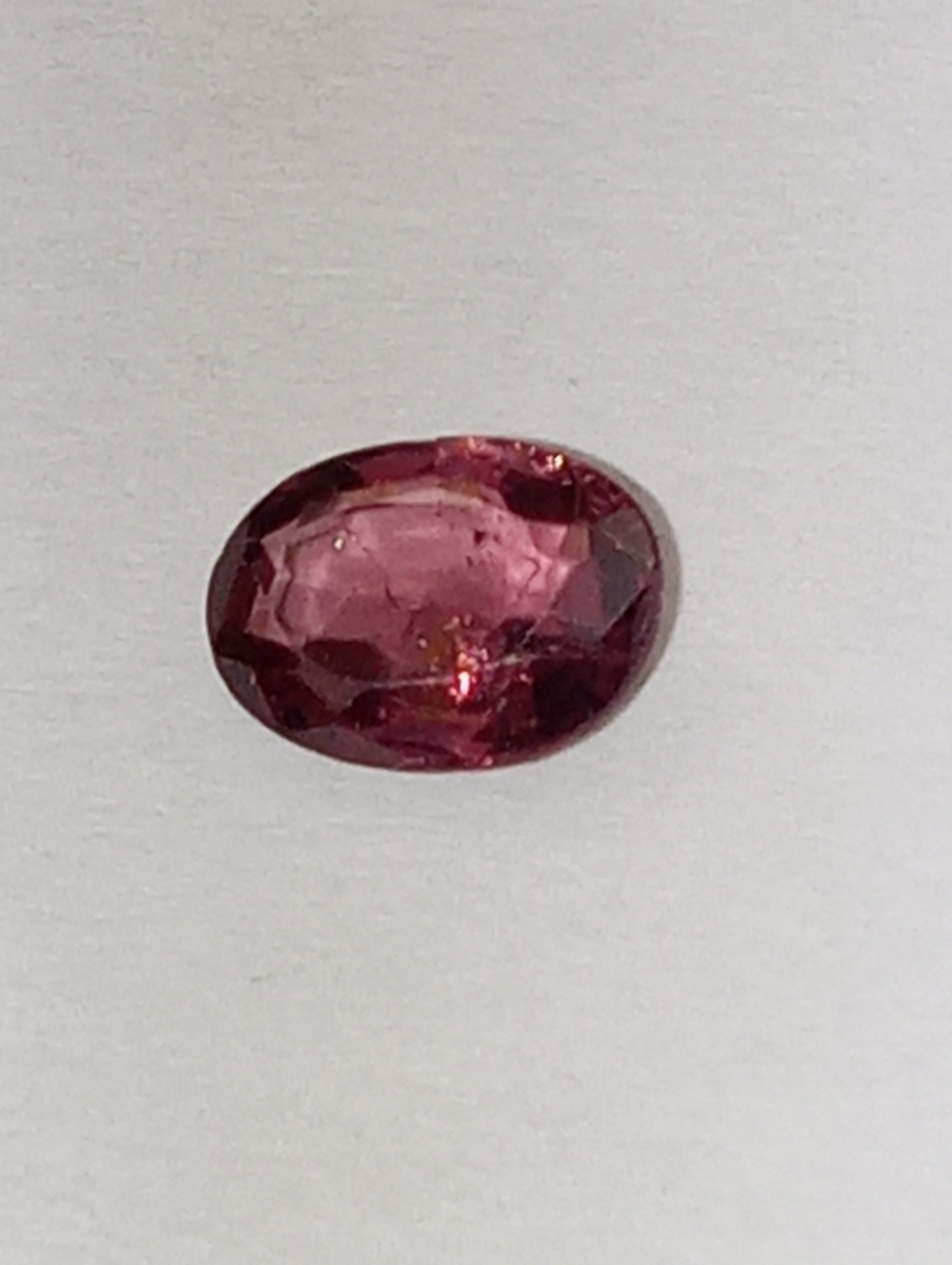 spinel gemstone Burmese , pink, 6.5mmx5mm oval cut, .64ct