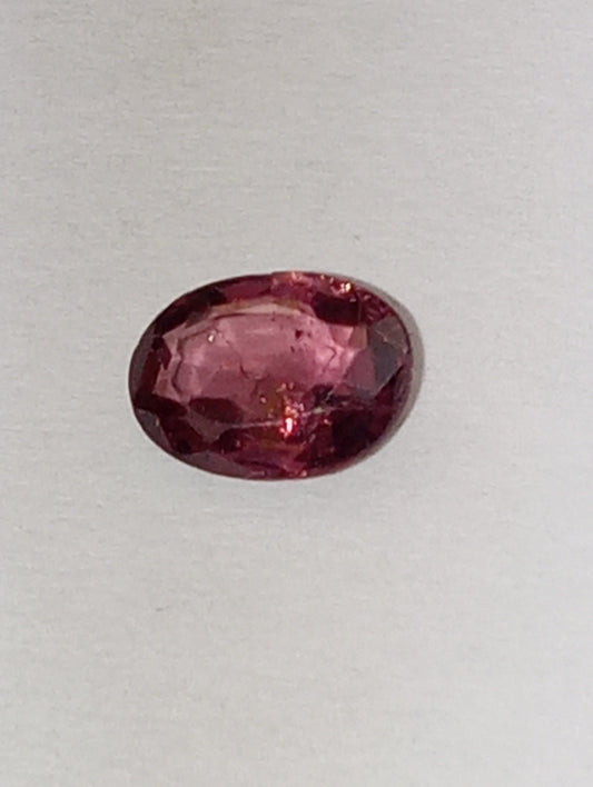 spinel gemstone Burmese , pink, 6.5mmx5mm oval cut, .64ct