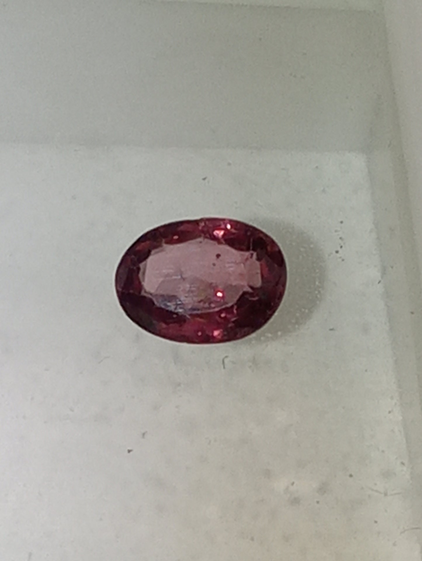 spinel gemstone Burmese , pink, 6.5mmx5mm oval cut, .64ct