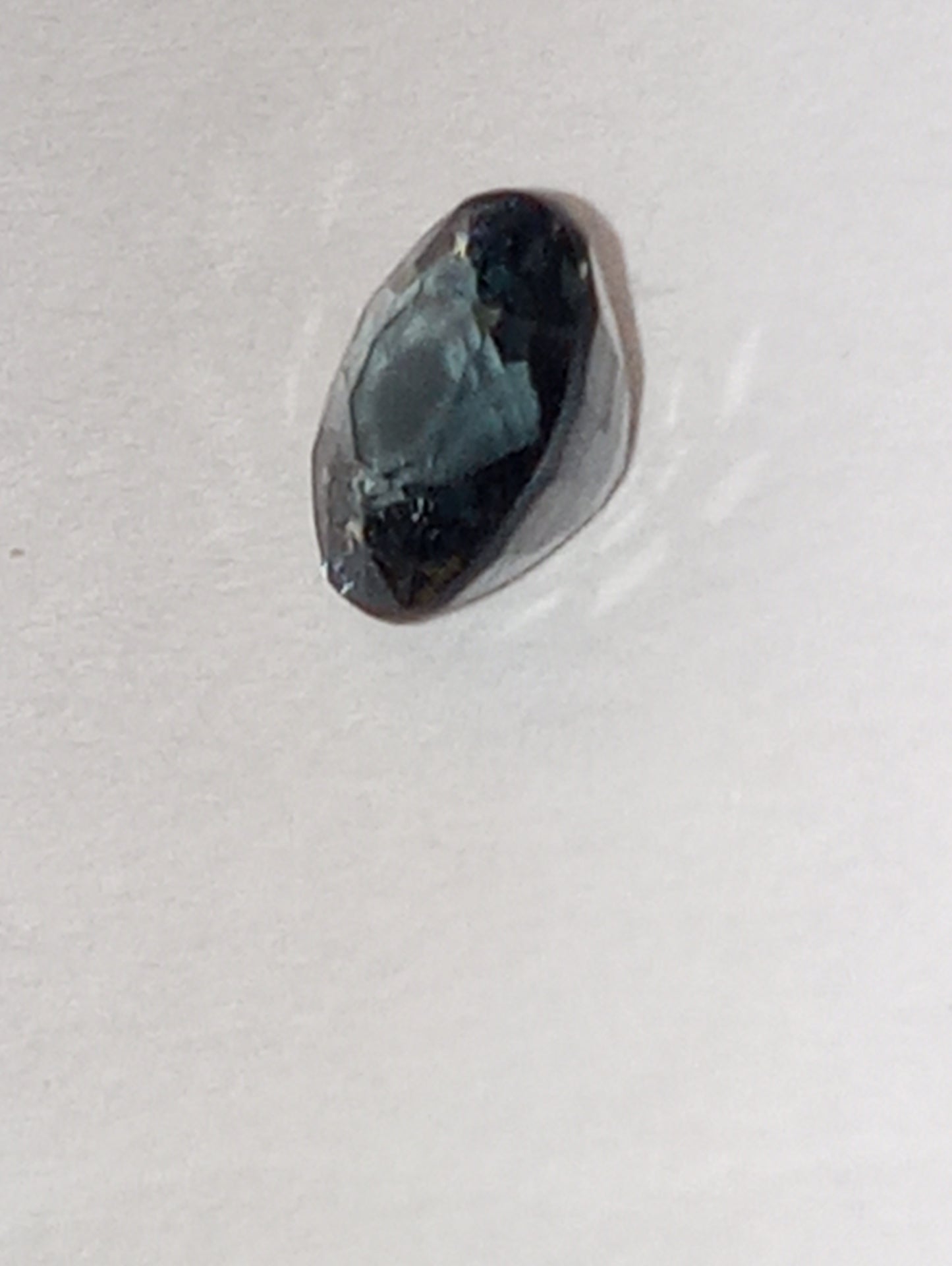 spinel gemstone Burmese, blue, 6mmx5.5mm  oval cut, .63ct