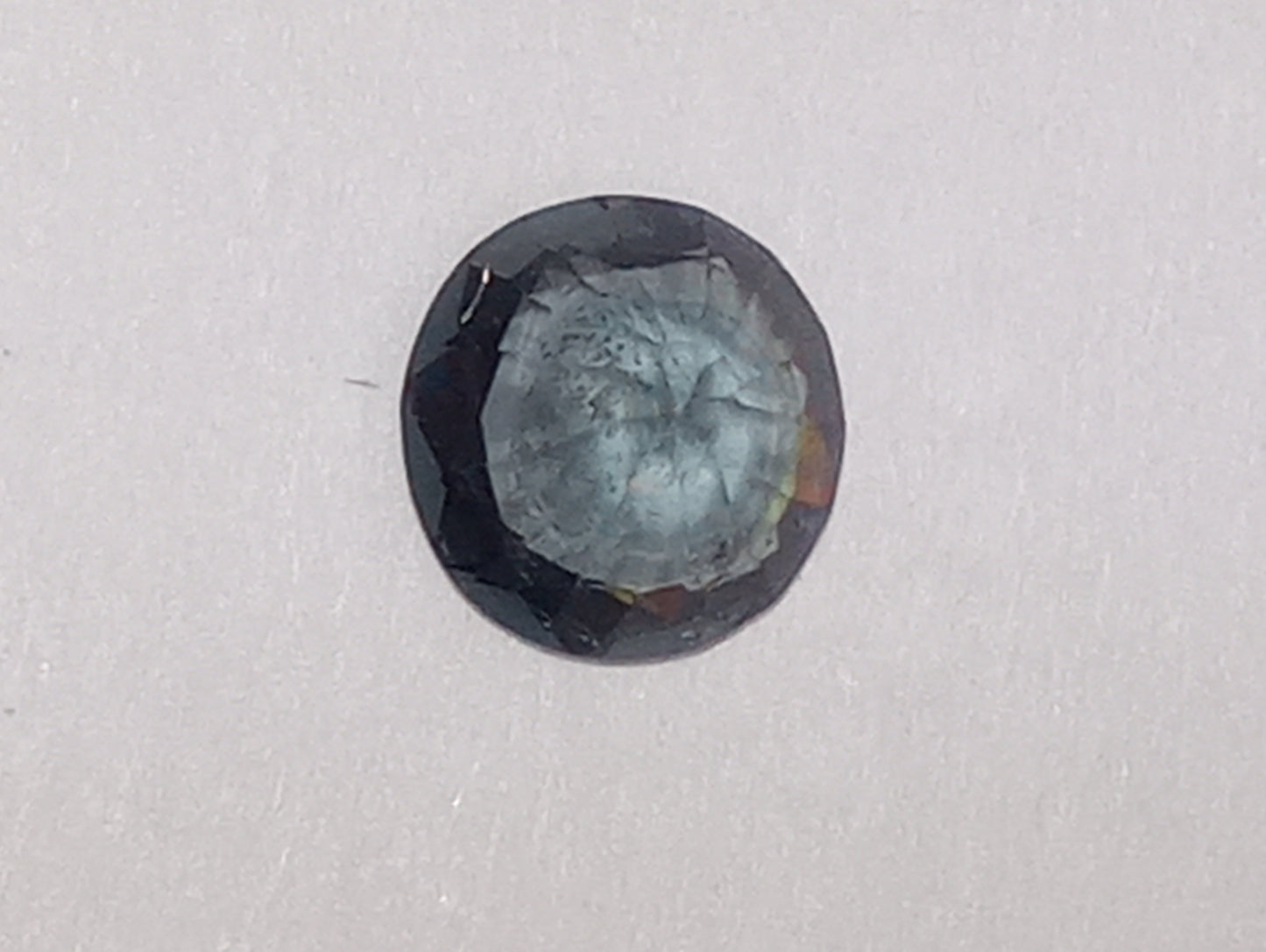 spinel gemstone Burmese, blue, 6mmx5.5mm  oval cut, .63ct