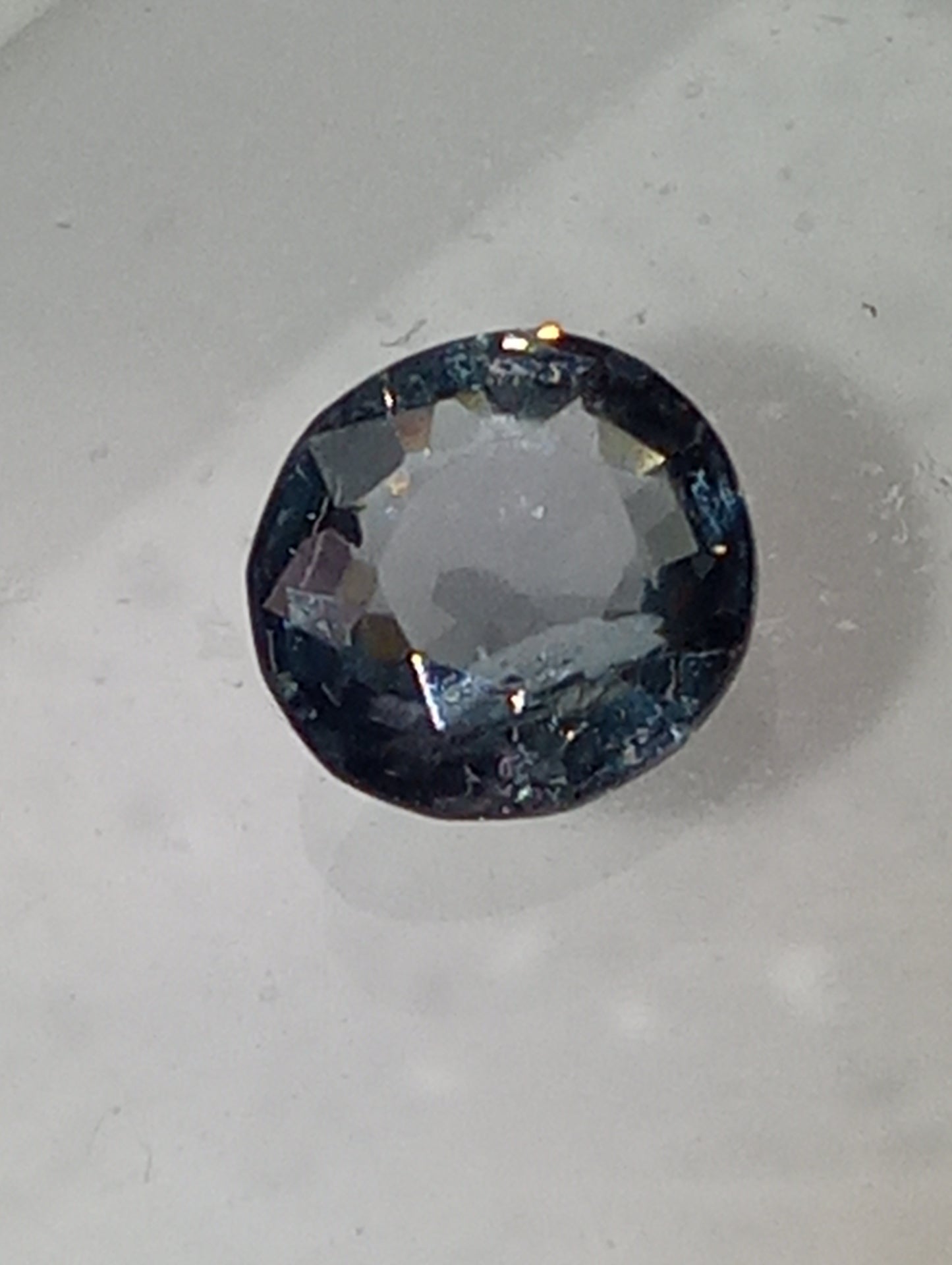 spinel gemstone Burmese, blue, 6mmx5.5mm oval cut, .63ct
