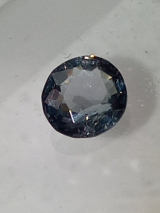 spinel gemstone Burmese, blue, 6mmx5.5mm oval cut, .63ct