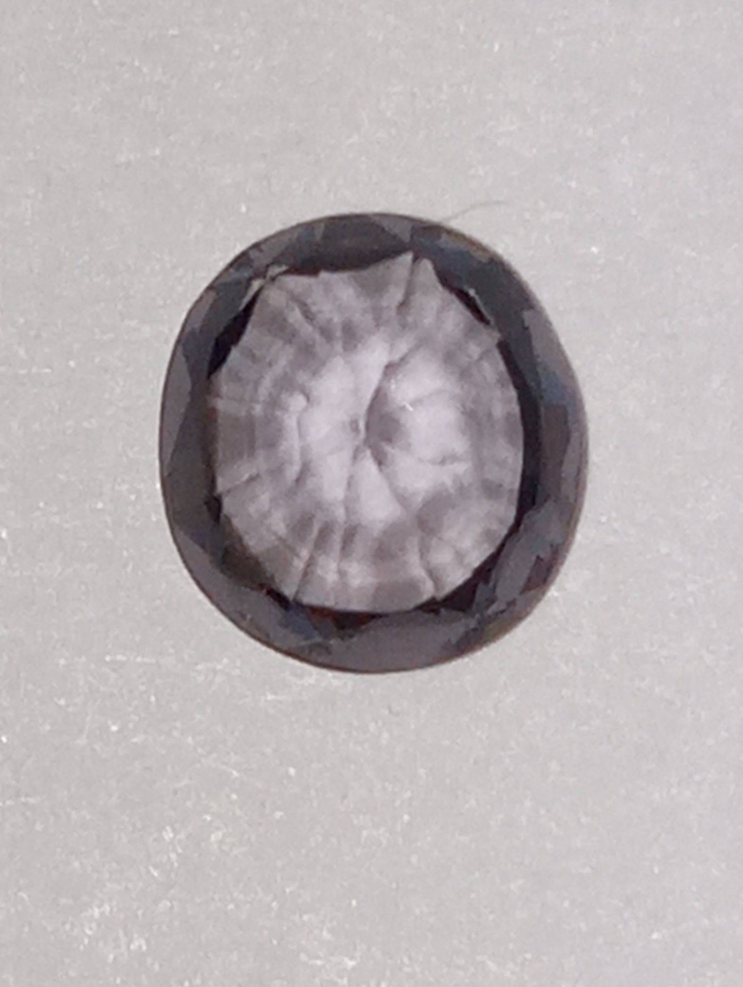 spinel gemstone Burmese, purple, 6.25mmx6mm oval cut, .79ct