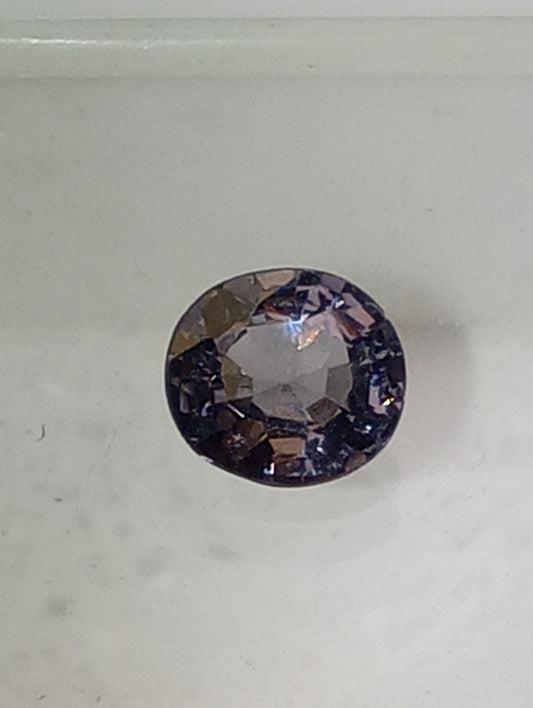 spinel gemstone Burmese, purple, 6.25mmx6mm oval cut, .79ct